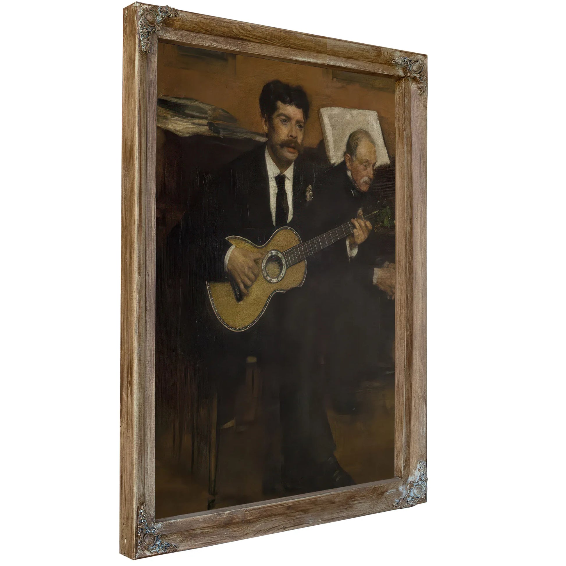 Lorenzo Pagans And Auguste De Gas By Edgar Degas Fine Art Print