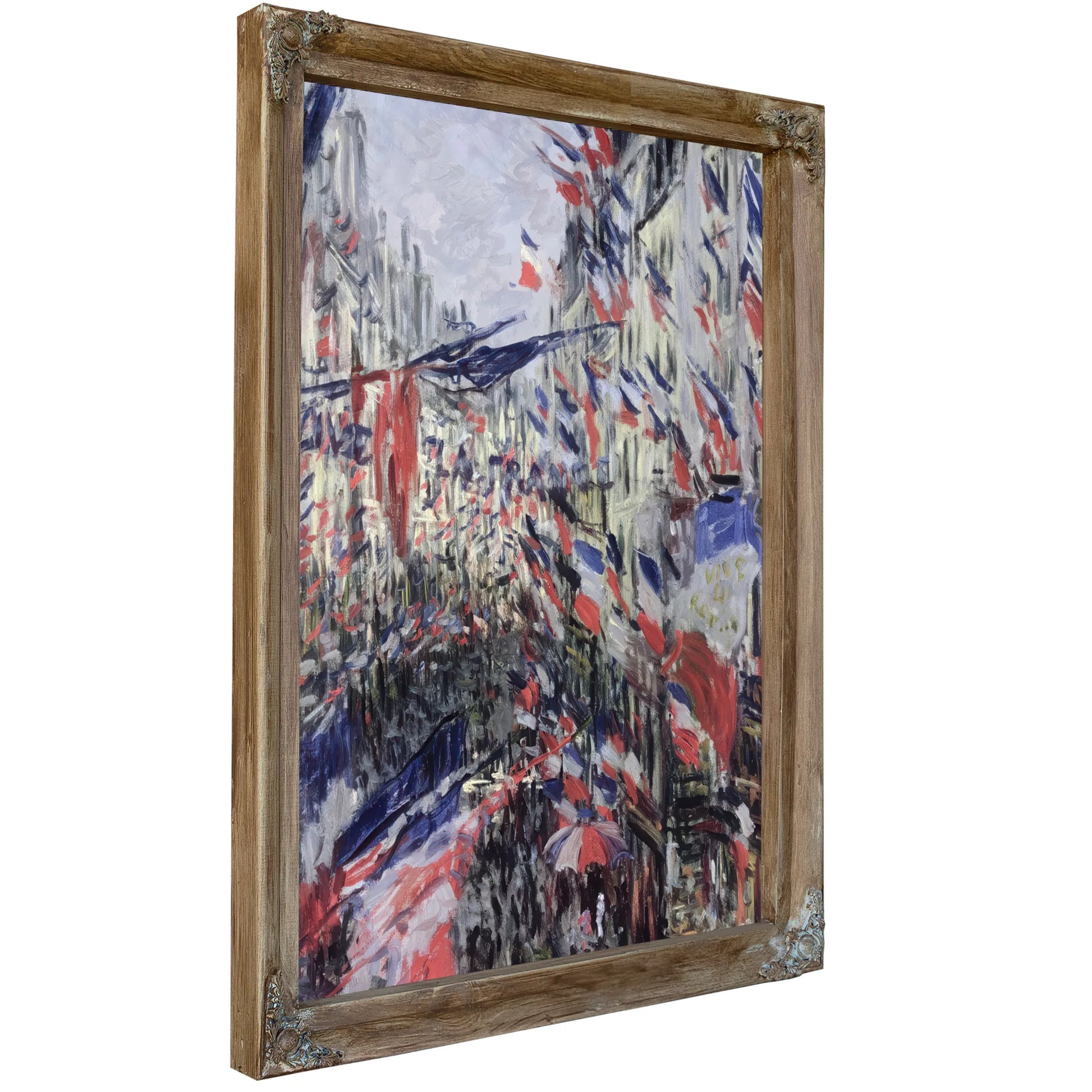 The Rue Saint Denis, Celebration Of June 30, 1878 By Claude Monet Fine Art Print