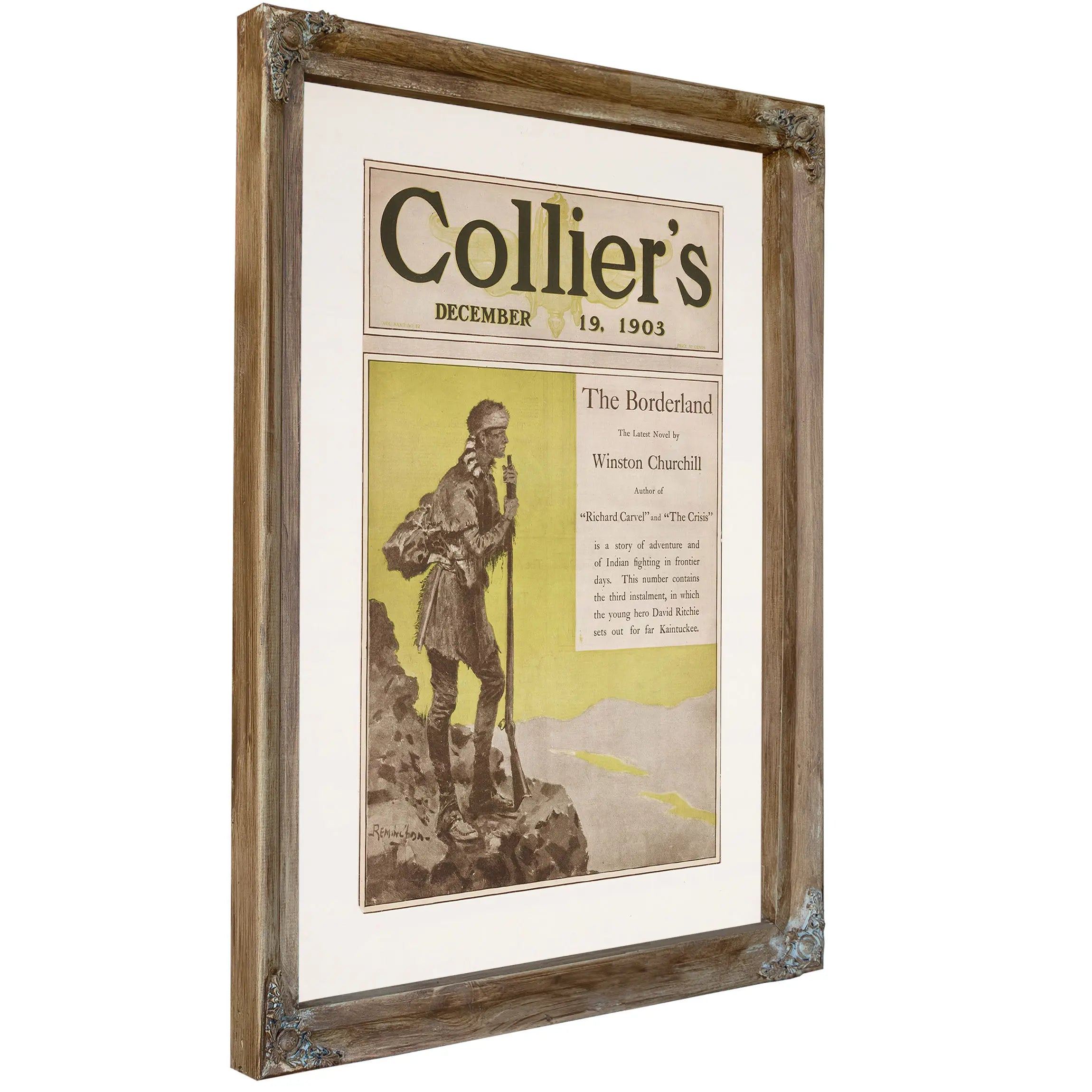 Cover Of Colliers December B by Frederic Remington