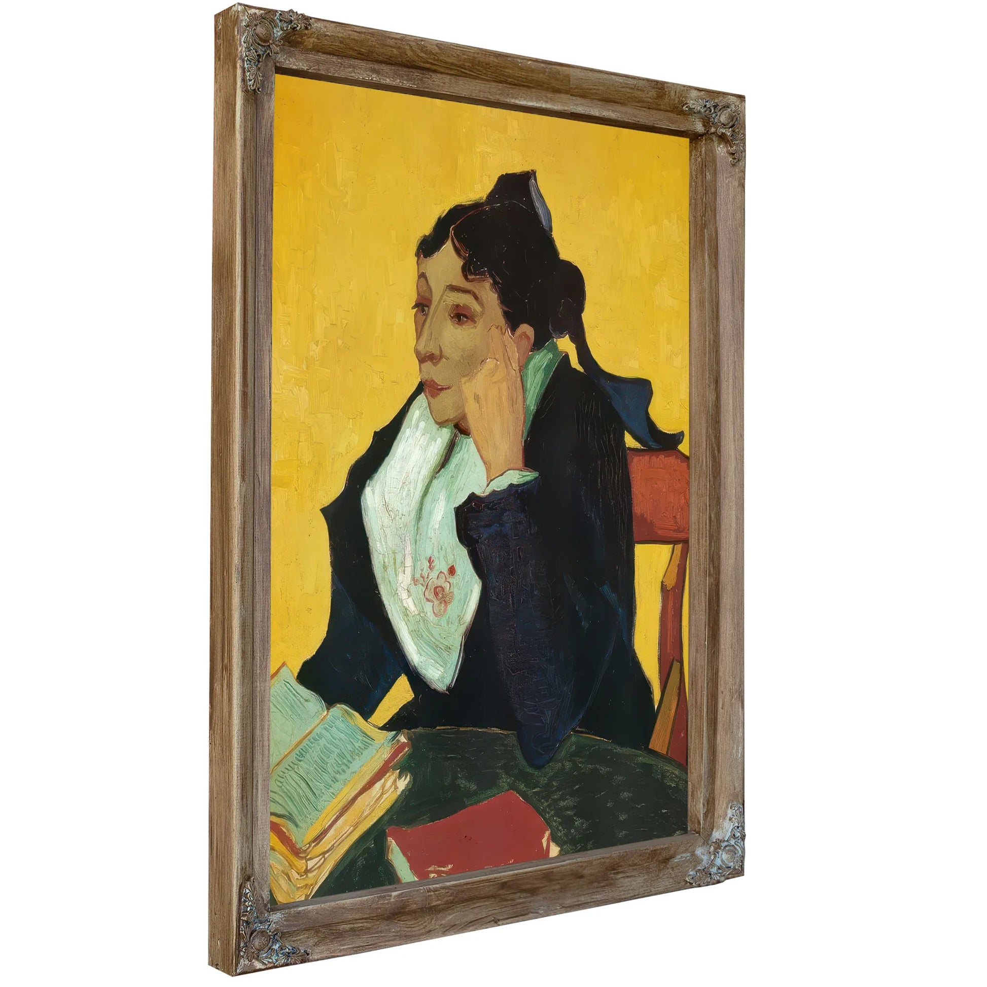 L'arlesienne Madame Ginoux With Books By Vincent Van Gogh Fine Art Print