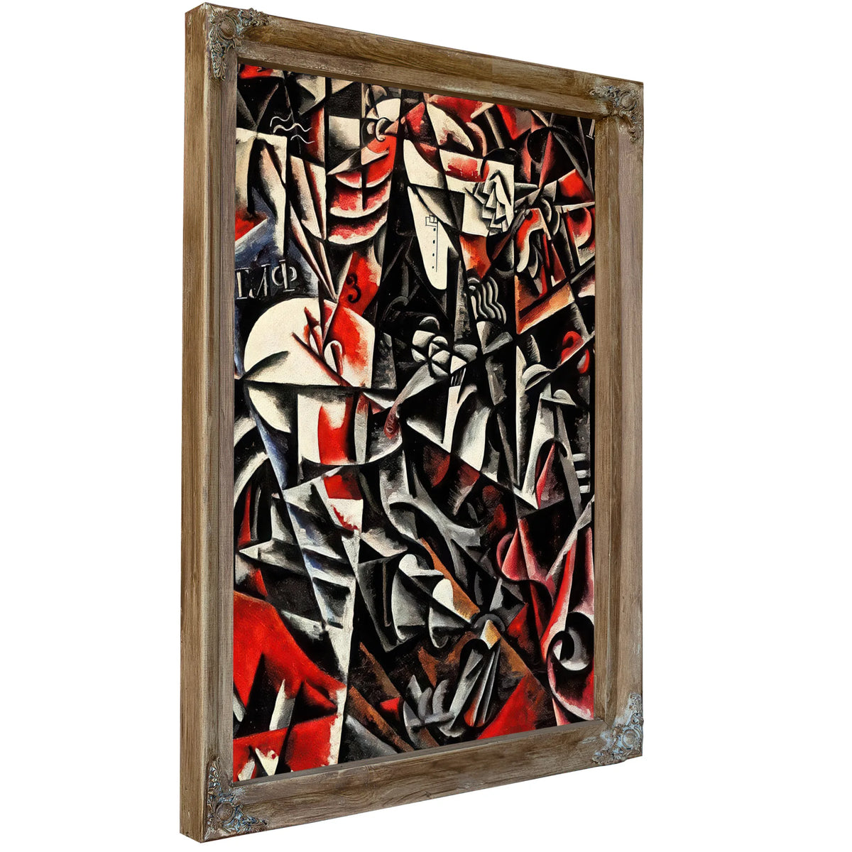 Traveling Woman By Liubov Popova Fine Art Print