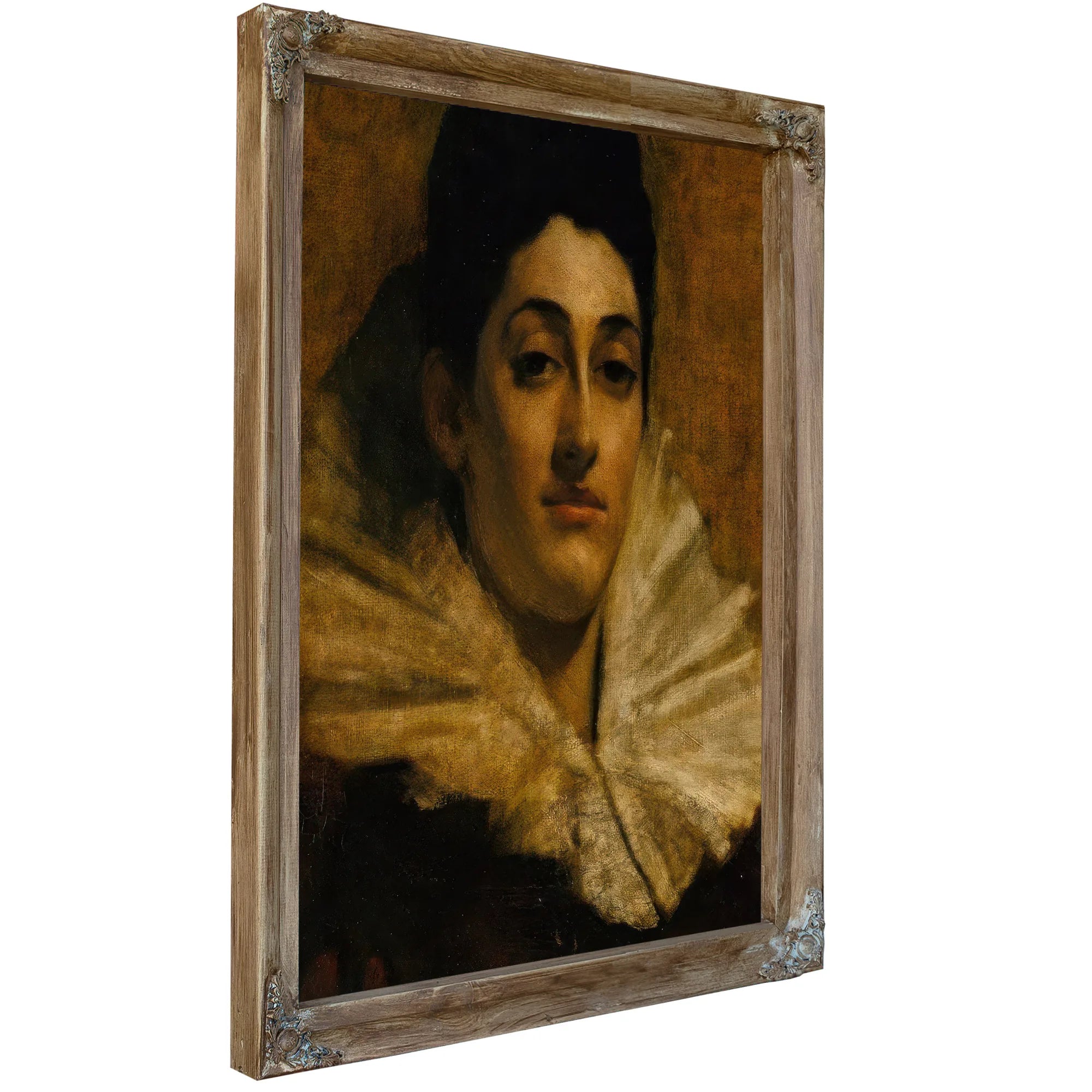 Portrait Of Frances C. Houston By Thomas Wilmer Dewing Fine Art Print