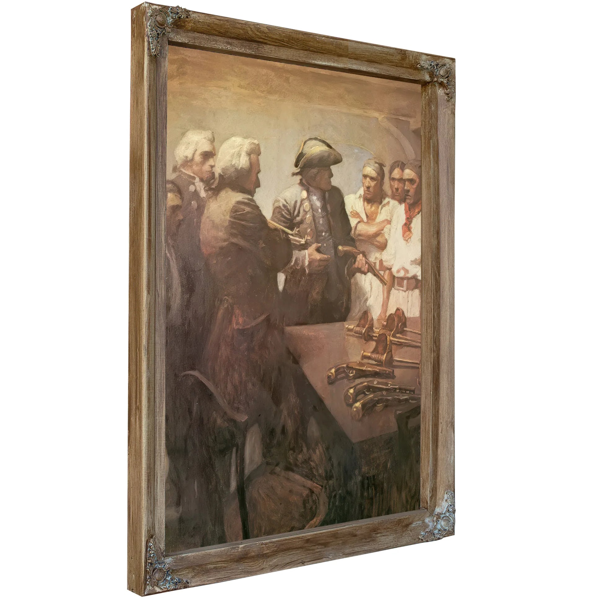 Preparing For The Mutiny By NC Wyeth Fine Art Print