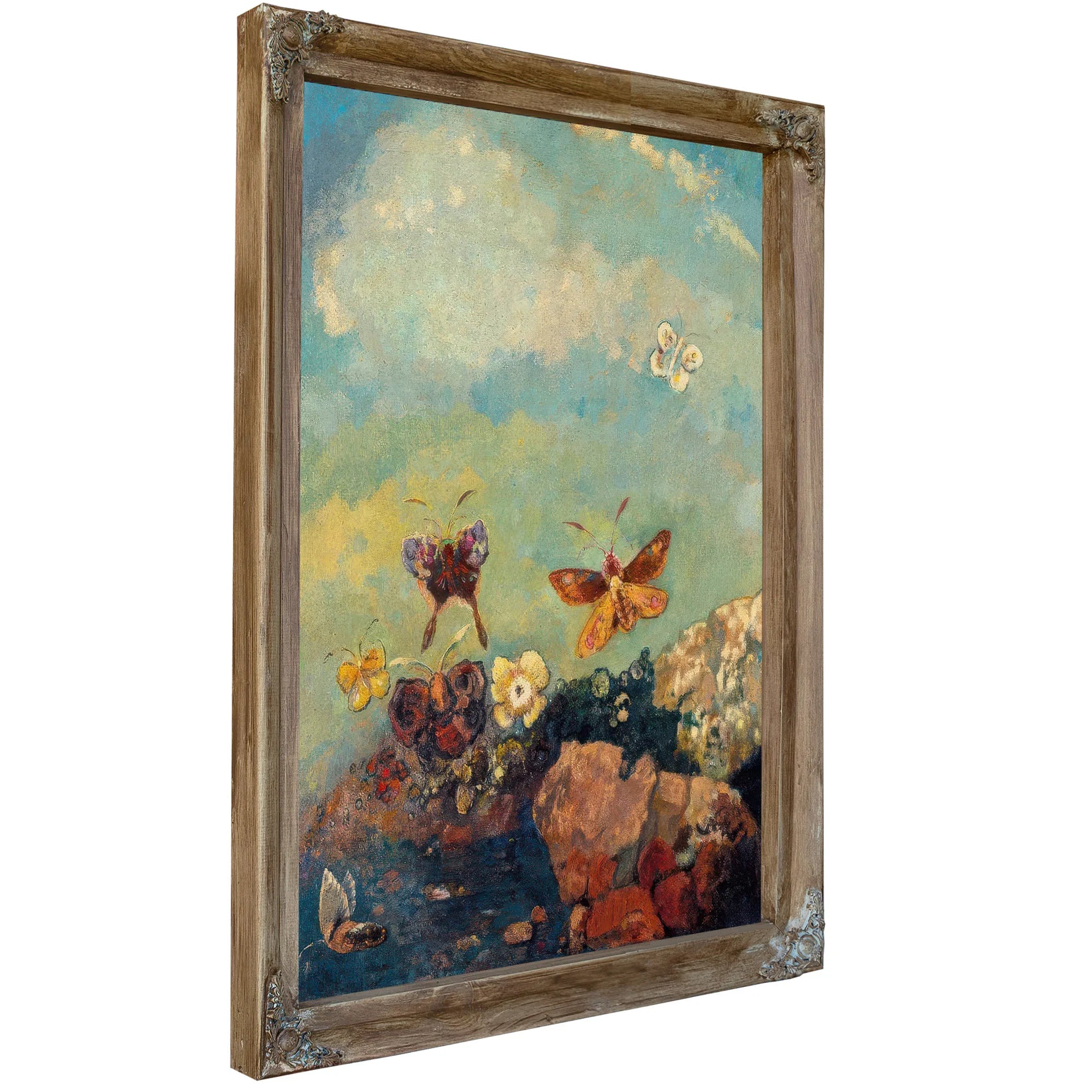 Butterflies 1910 73 9X54 9Cm Museum Of Modern Art By Odilon Redon Fine Art Print