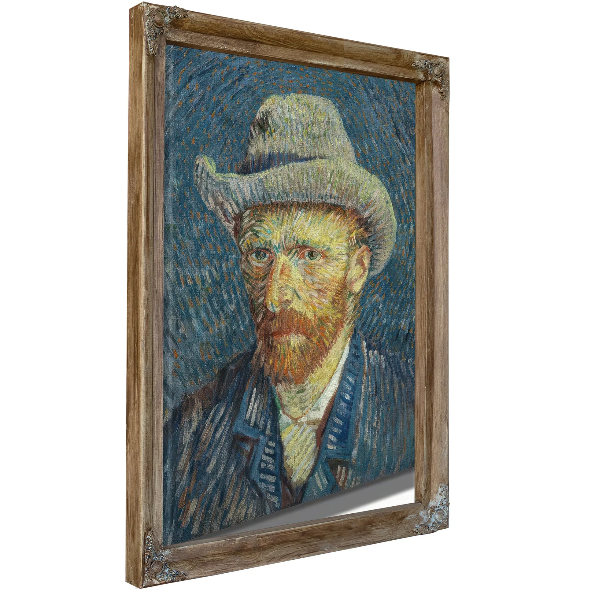 Self Portrait With Grey Felt Hat By Vincent Van Gogh Fine Art Print