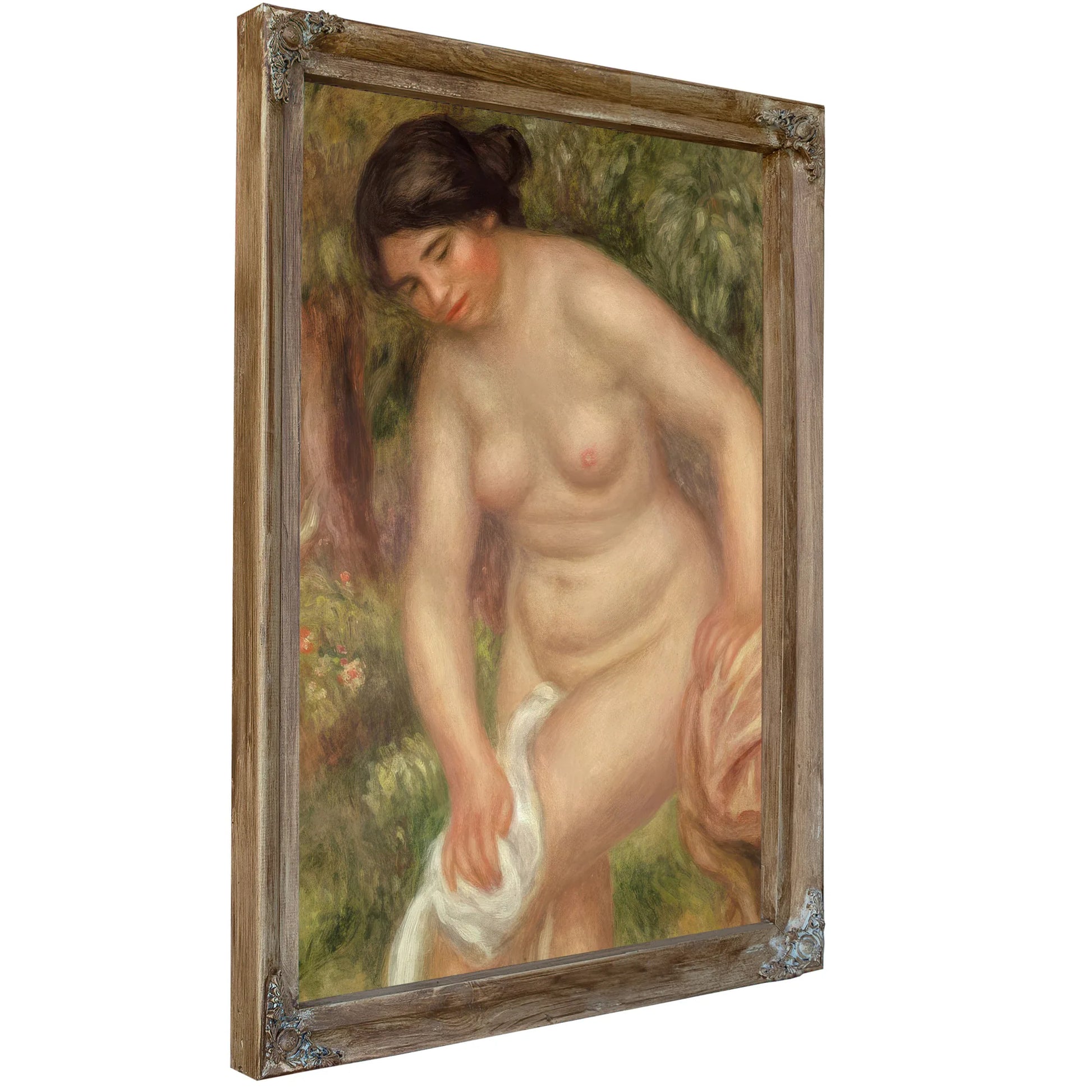 Bather Drying Herself 1 By Pierre Auguste Renoir Fine Art Print