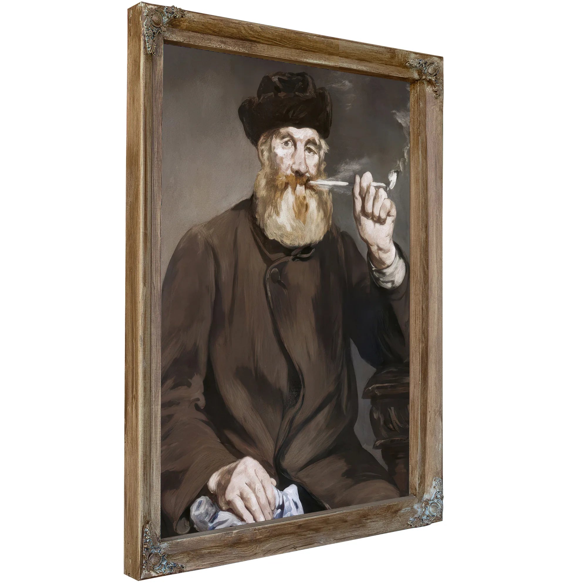 Man Smoking A Pipe By Edouard Manet Fine Art Print