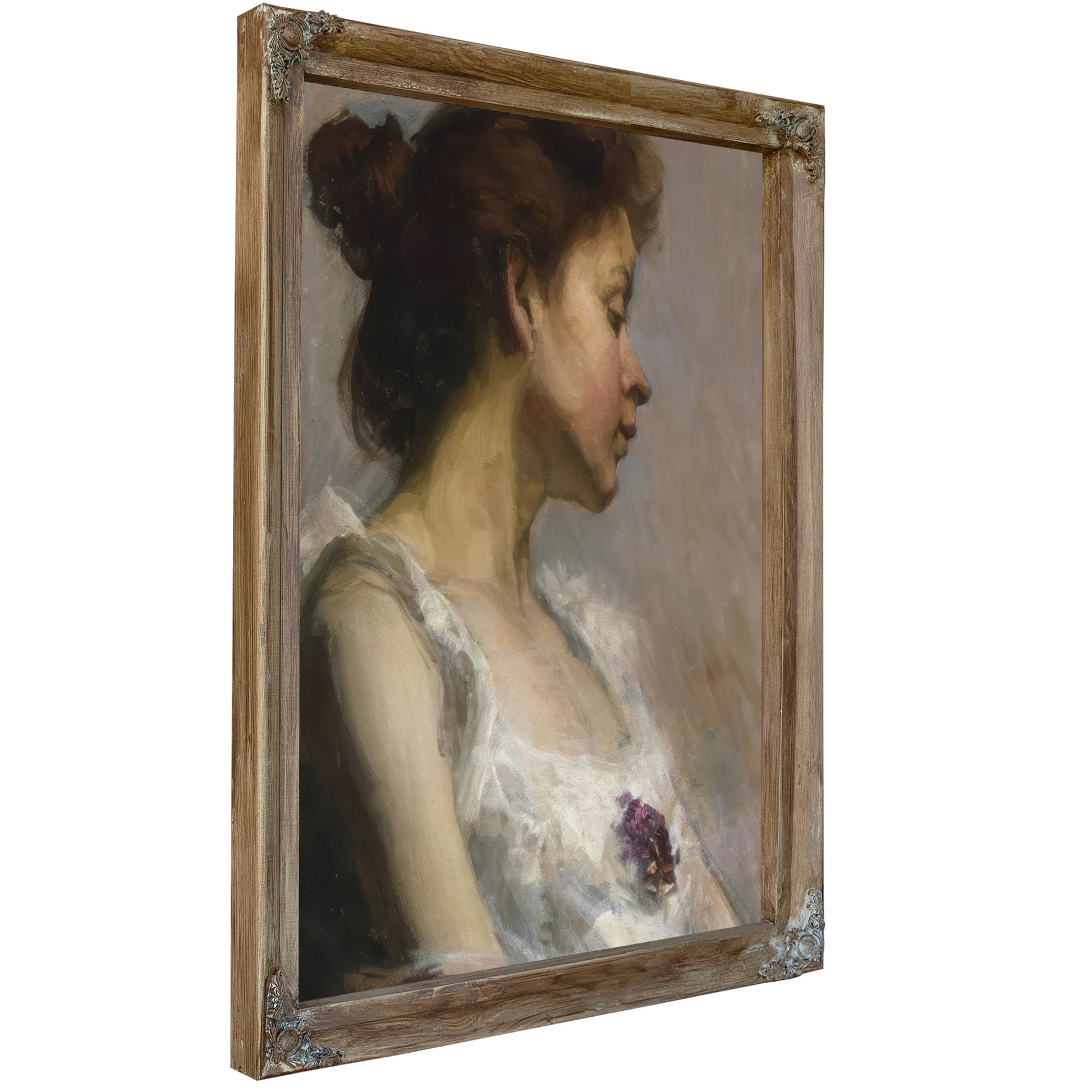 Portrait Of The Artist's Wife By Henry Ossawa Tanner Fine Art Print