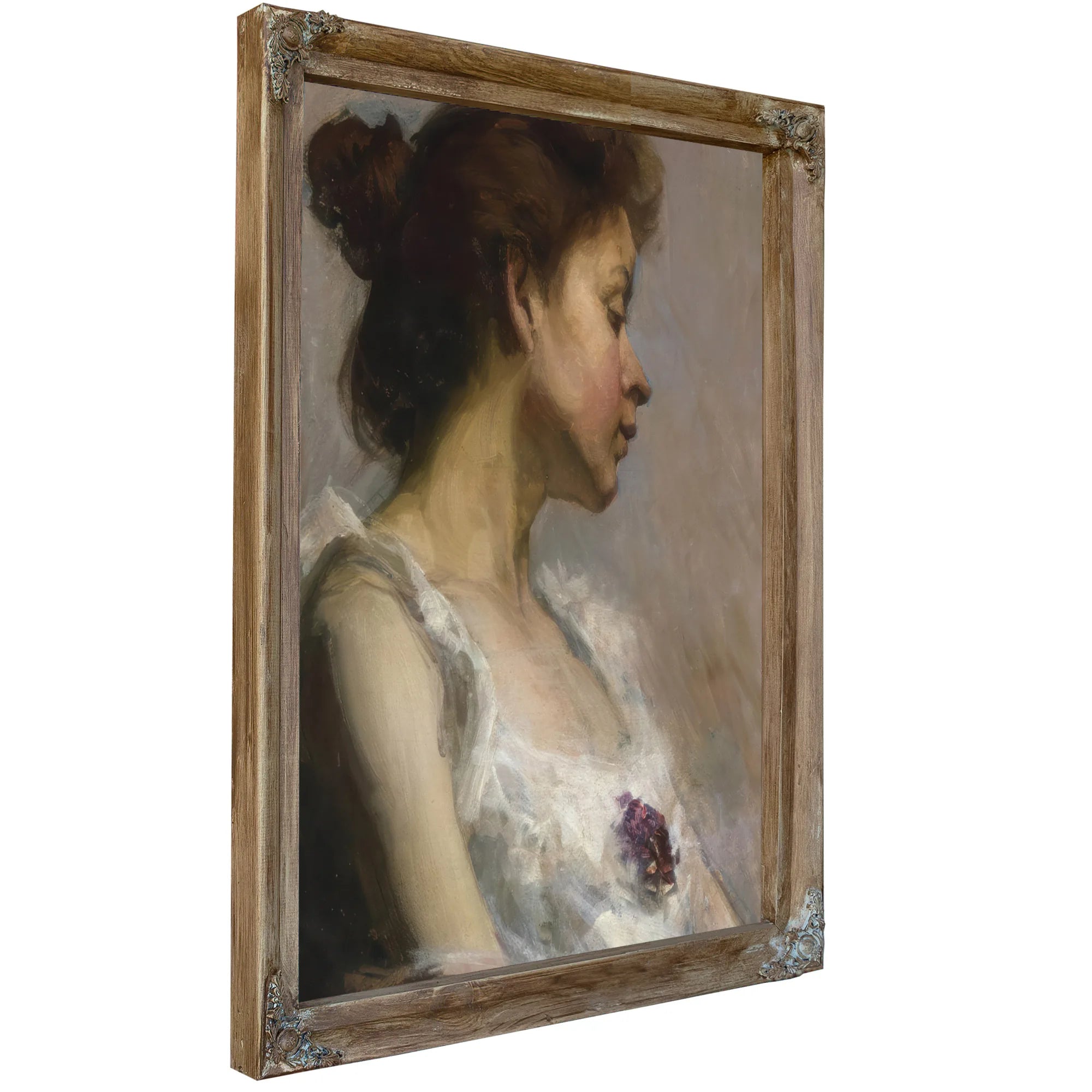 Portrait Of The Artist's Wife By Henry Ossawa Tanner Fine Art Print