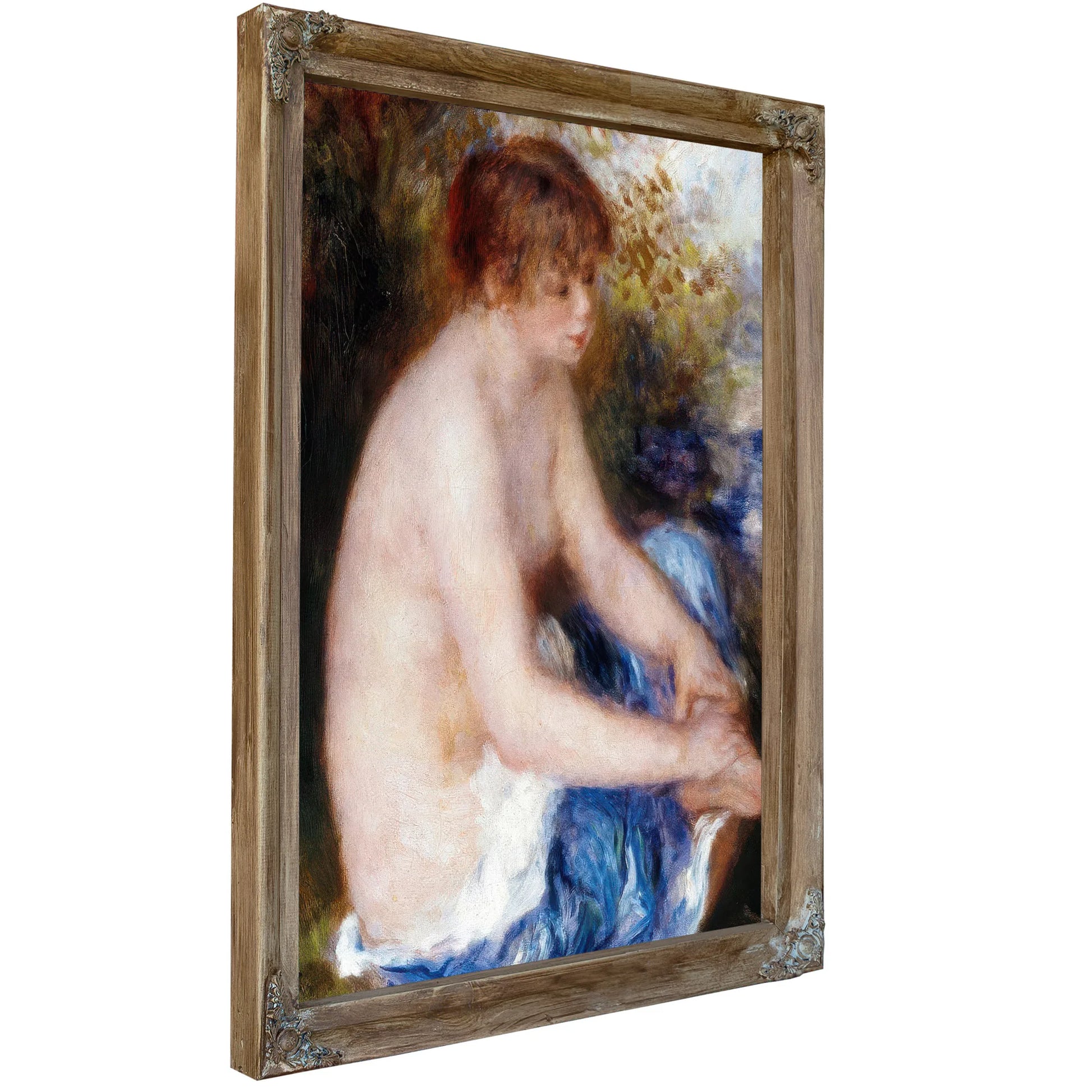 Little Blue Nude By Pierre August Renoir Fine Art Print
