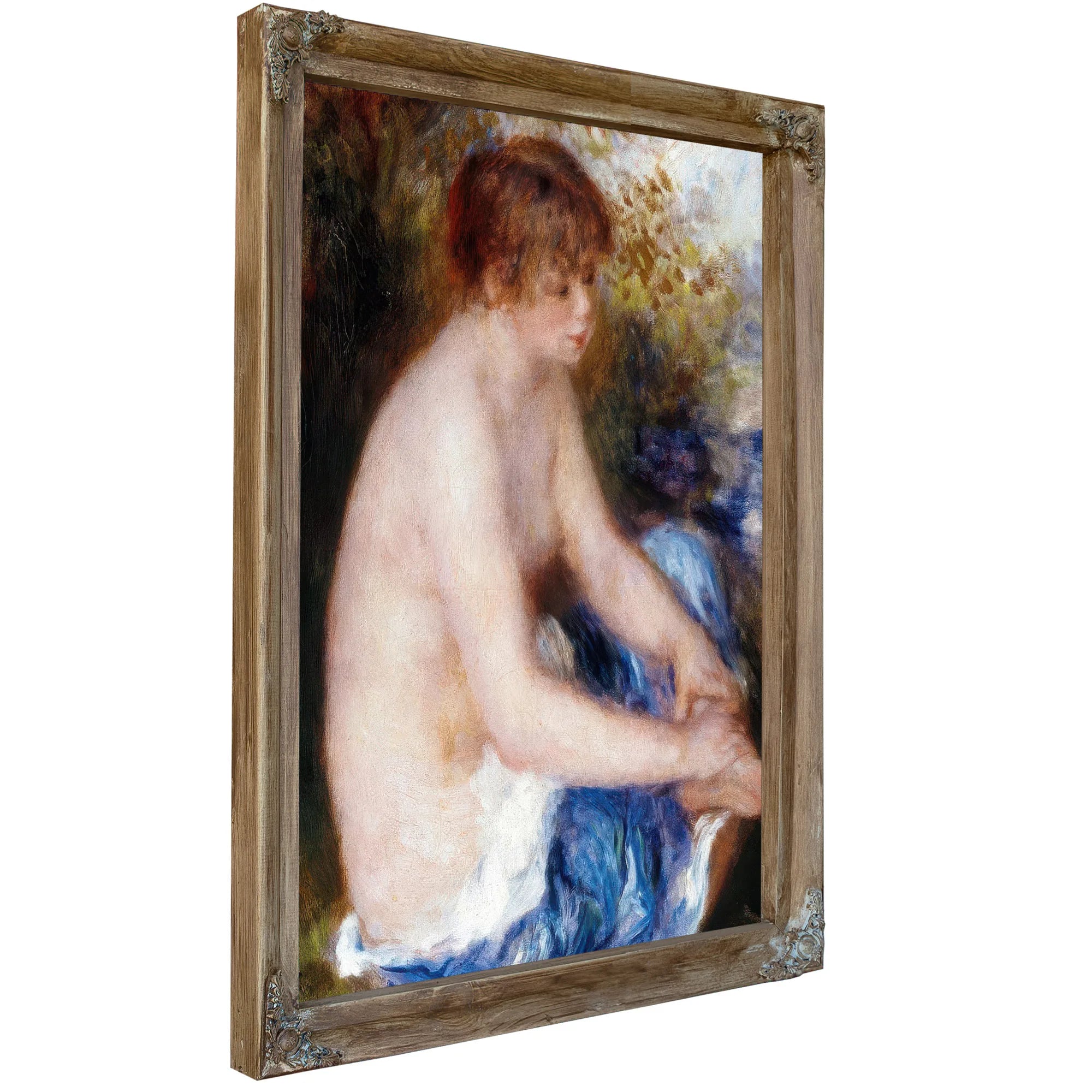 Little Blue Nude By Pierre August Renoir Fine Art Print