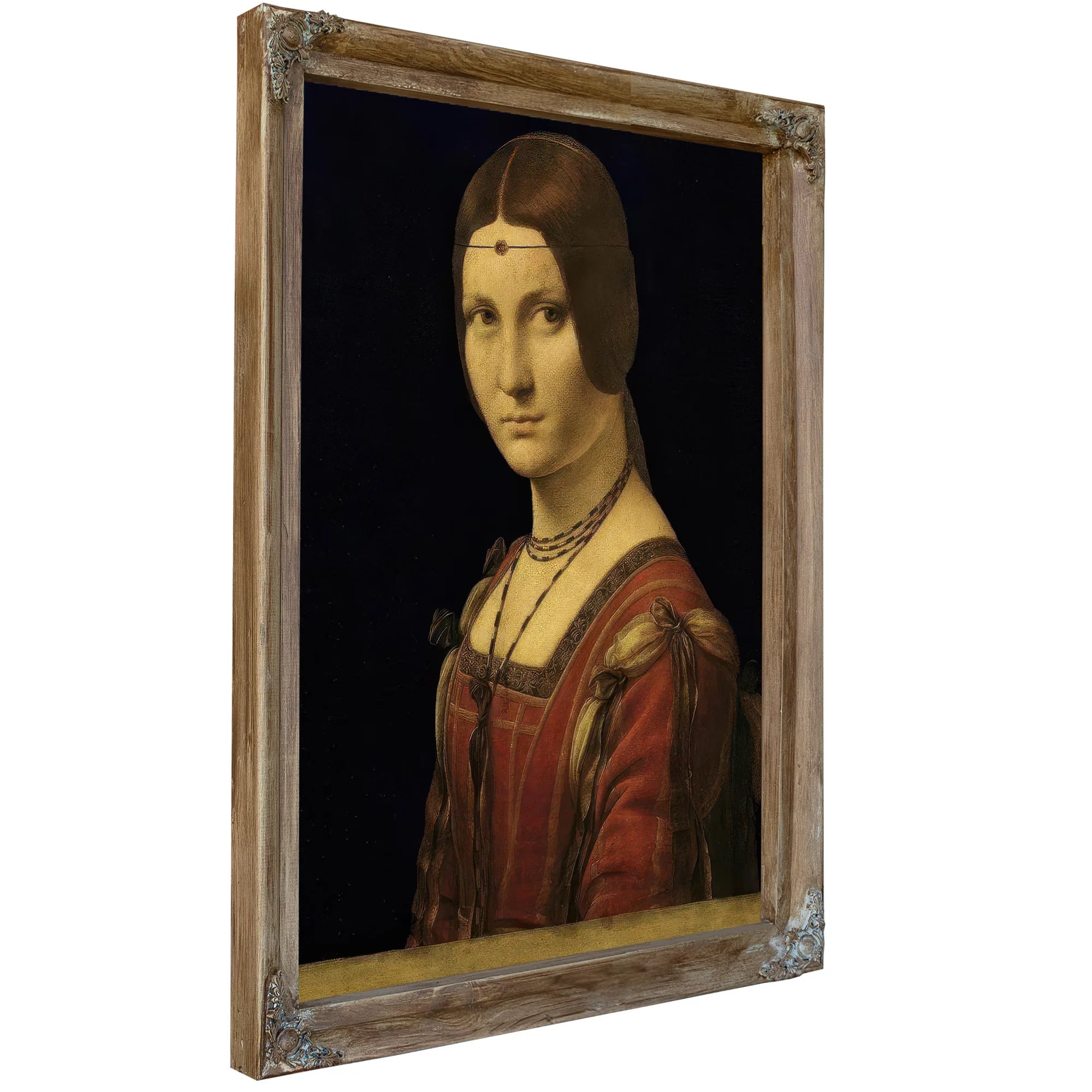 Portrait Of A Lady From The Court Of Milan By Leonardo Da Vinci Fine Art Print