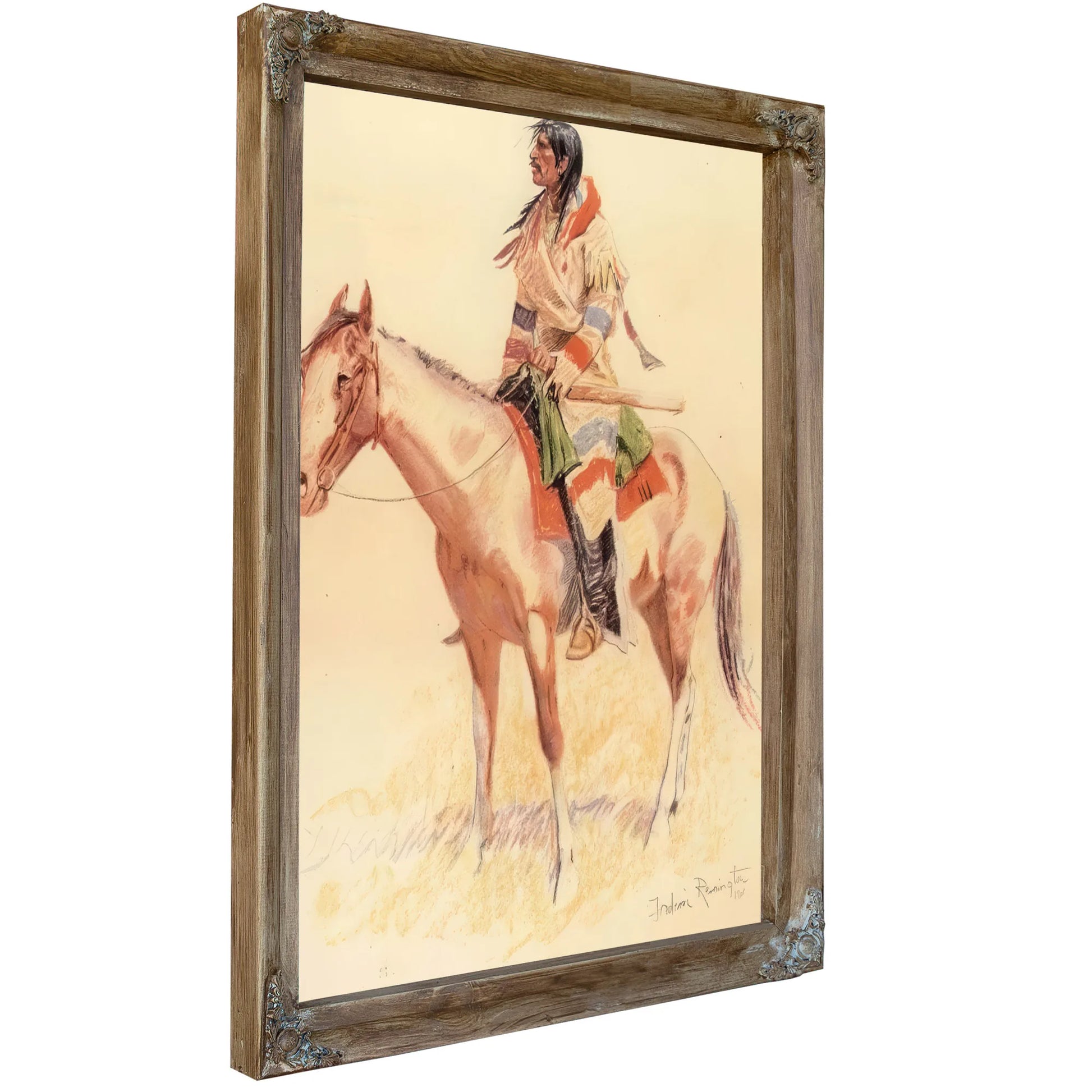 A Breed Aka An Indian Scout By Frederic Remington Fine Art Print
