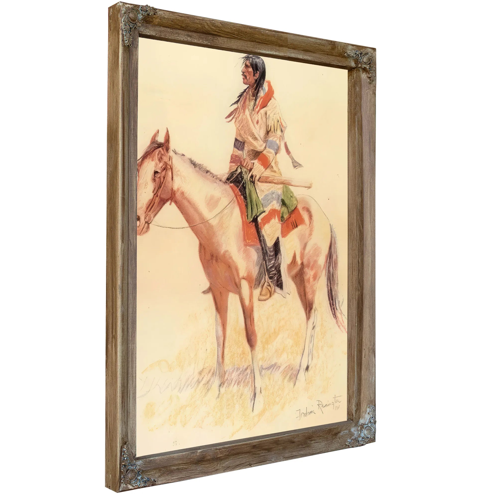 A Breed Aka An Indian Scout By Frederic Remington Fine Art Print