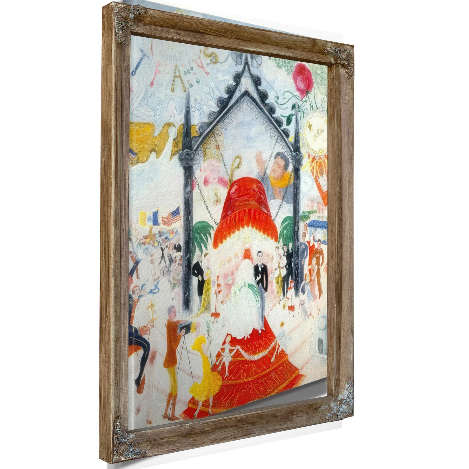 The Cathedrals Of Fifth Avenue By Florine Stettheimer Fine Art Print