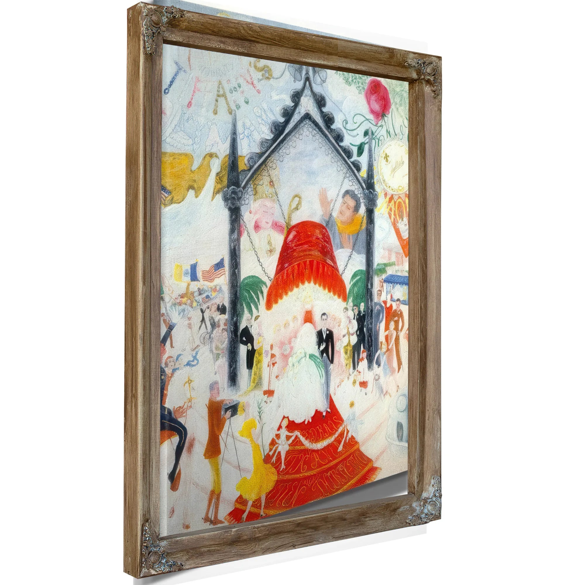 The Cathedrals Of Fifth Avenue By Florine Stettheimer Fine Art Print