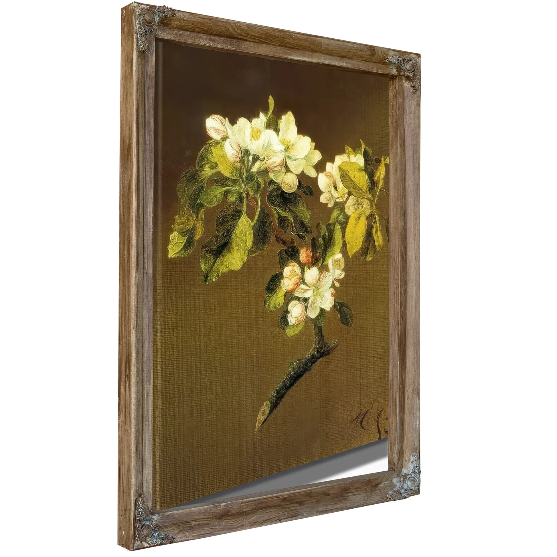 A Spray Of Apple Blossoms By Martin Johnson Heade Fine Art Print