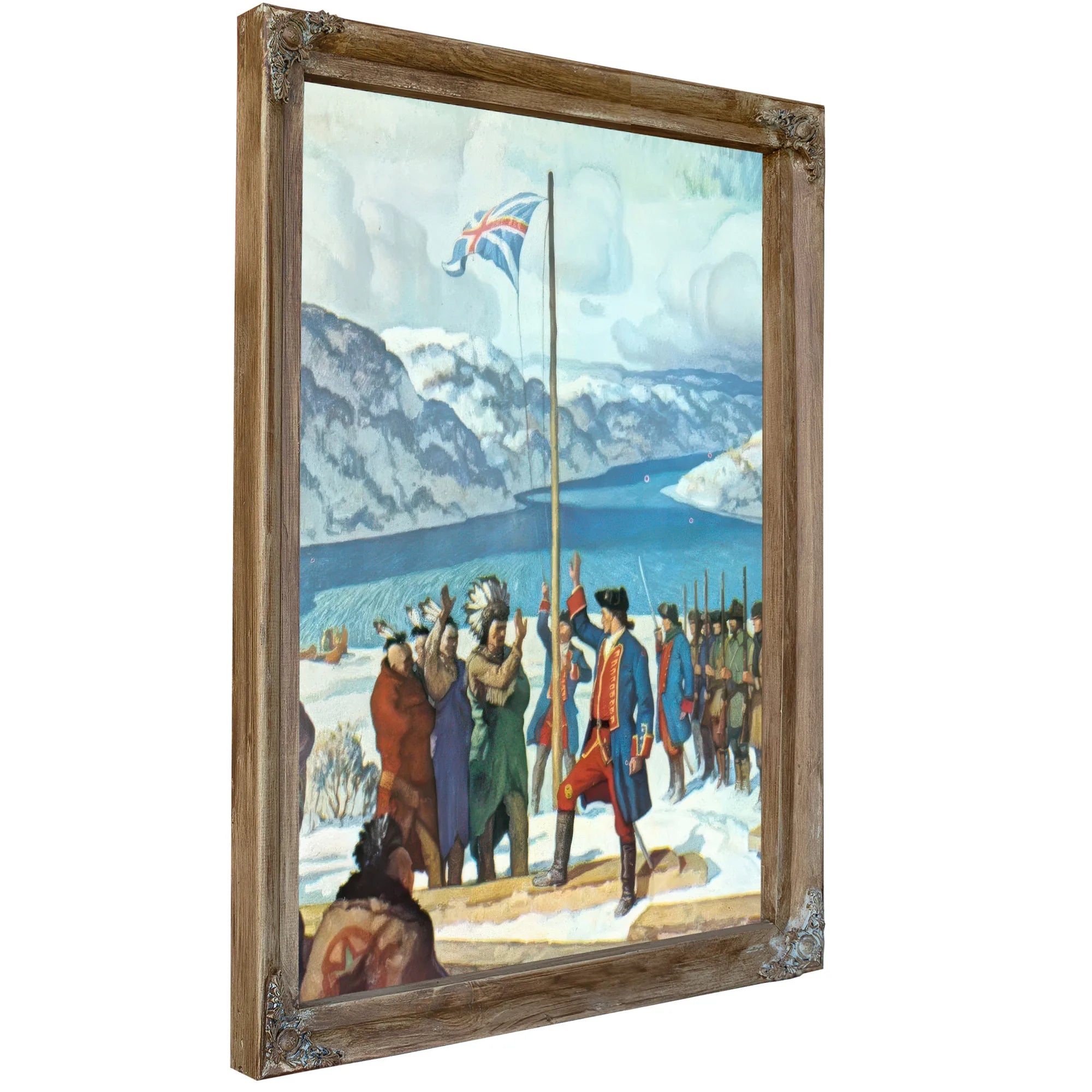 Pittsburgh In The Beginning Fort Prince George By NC Wyeth Fine Art Print