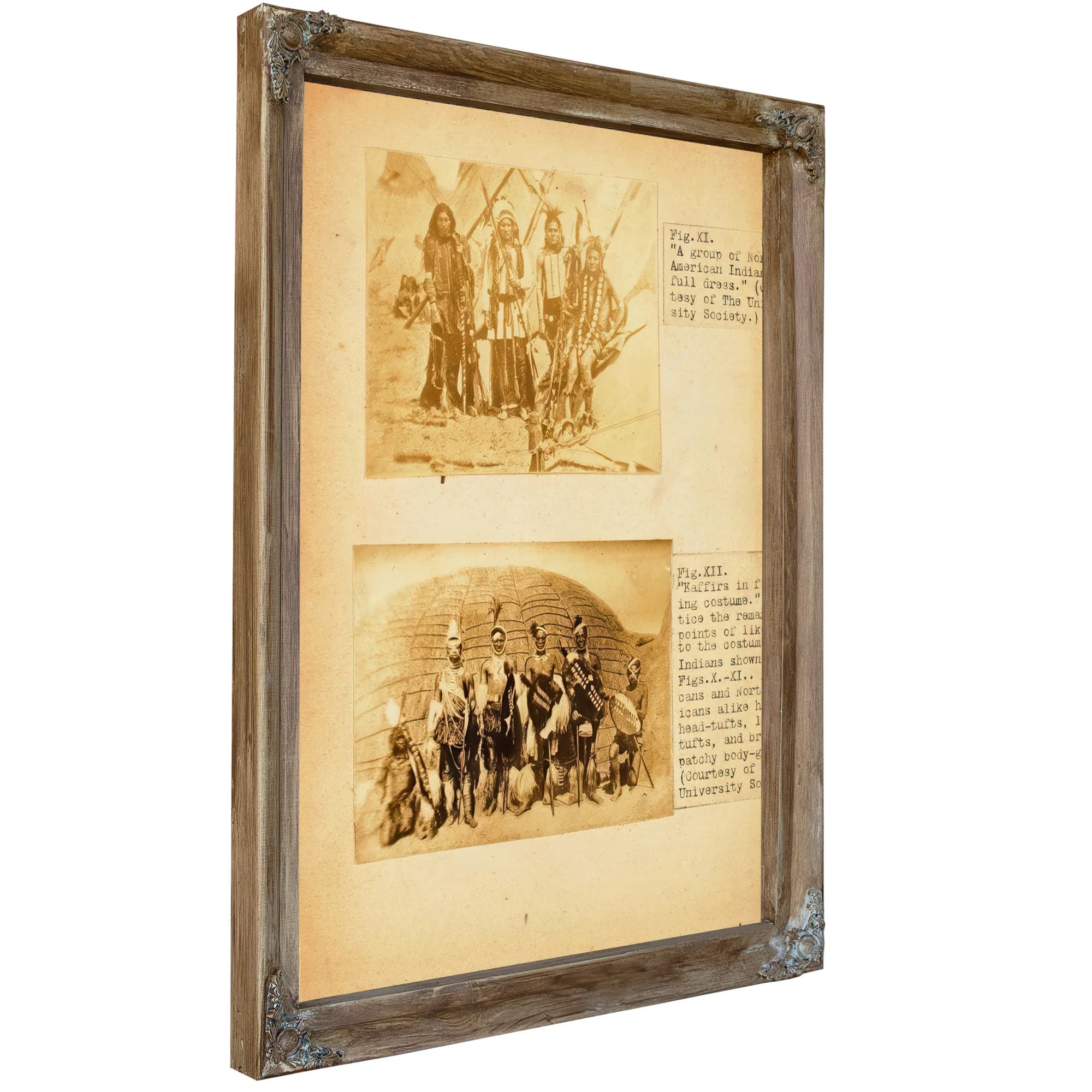 Fig. Xi A Group Of North American Indians In Full Dress, Study Folder For Book Concealing Coloration In The Animal Kingdom By Abbott Handerson Thayer Fine Art Print