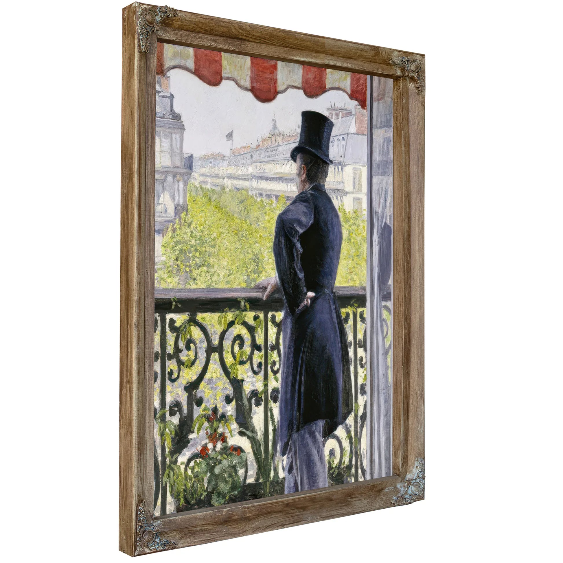 Man On A Balcony, Boulevard Haussmann By Gustave Caillebotte Fine Art Print