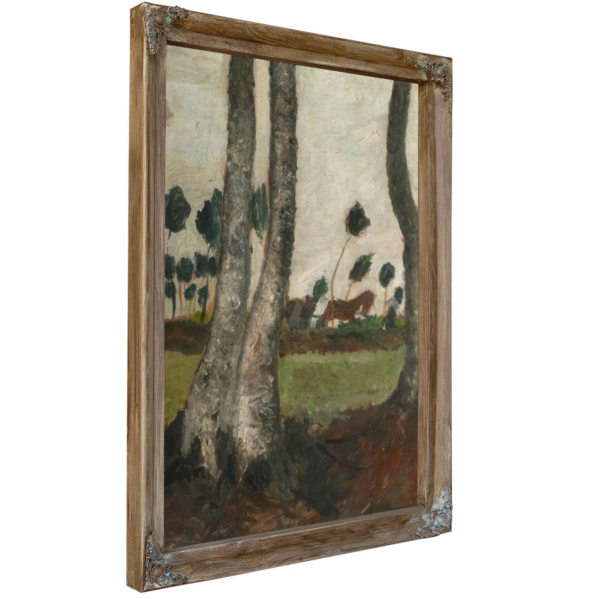 Landscape With Windblown Trees By Paula Modersohn Becker Fine Art Print