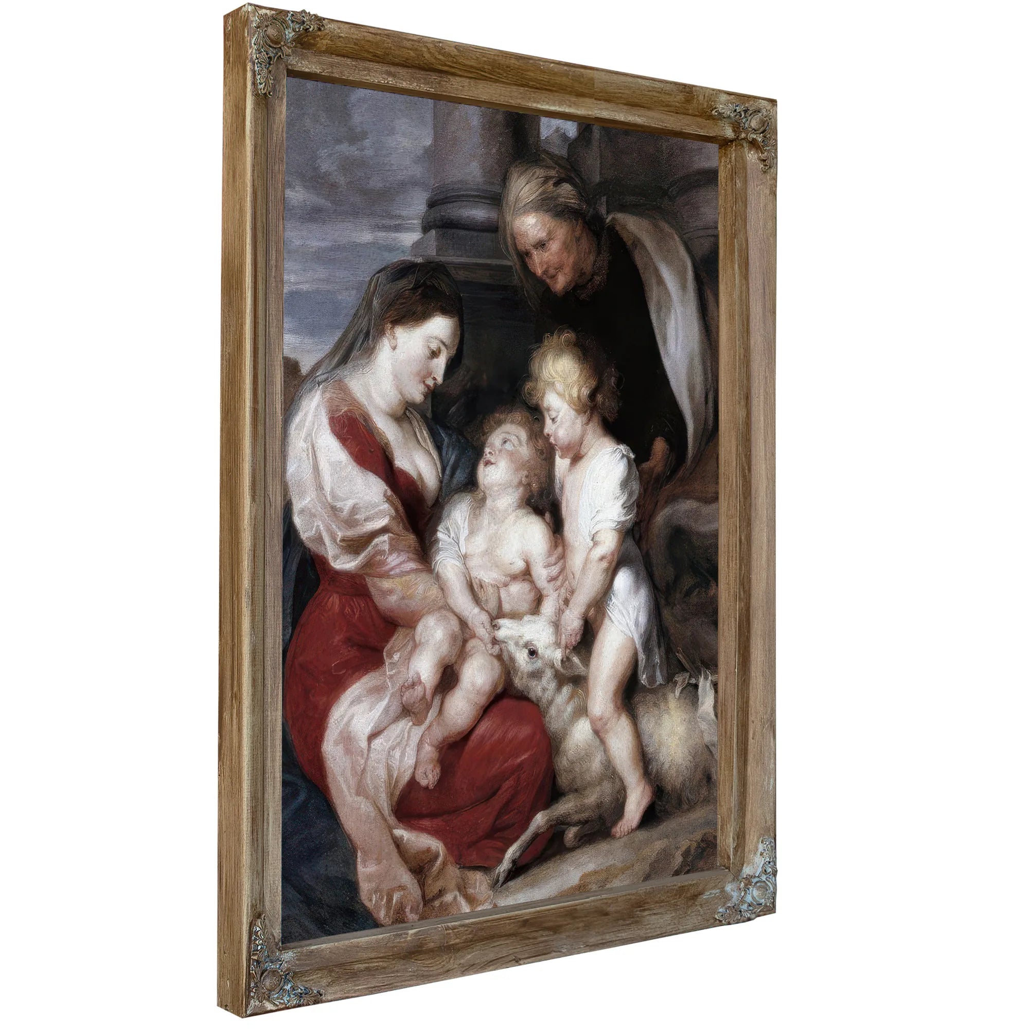 La Mare De Deu I El Nen Amb Santa Isabel I Sant Joanet Cap A 1618 By Peter Paul Rubens Fine Art Print