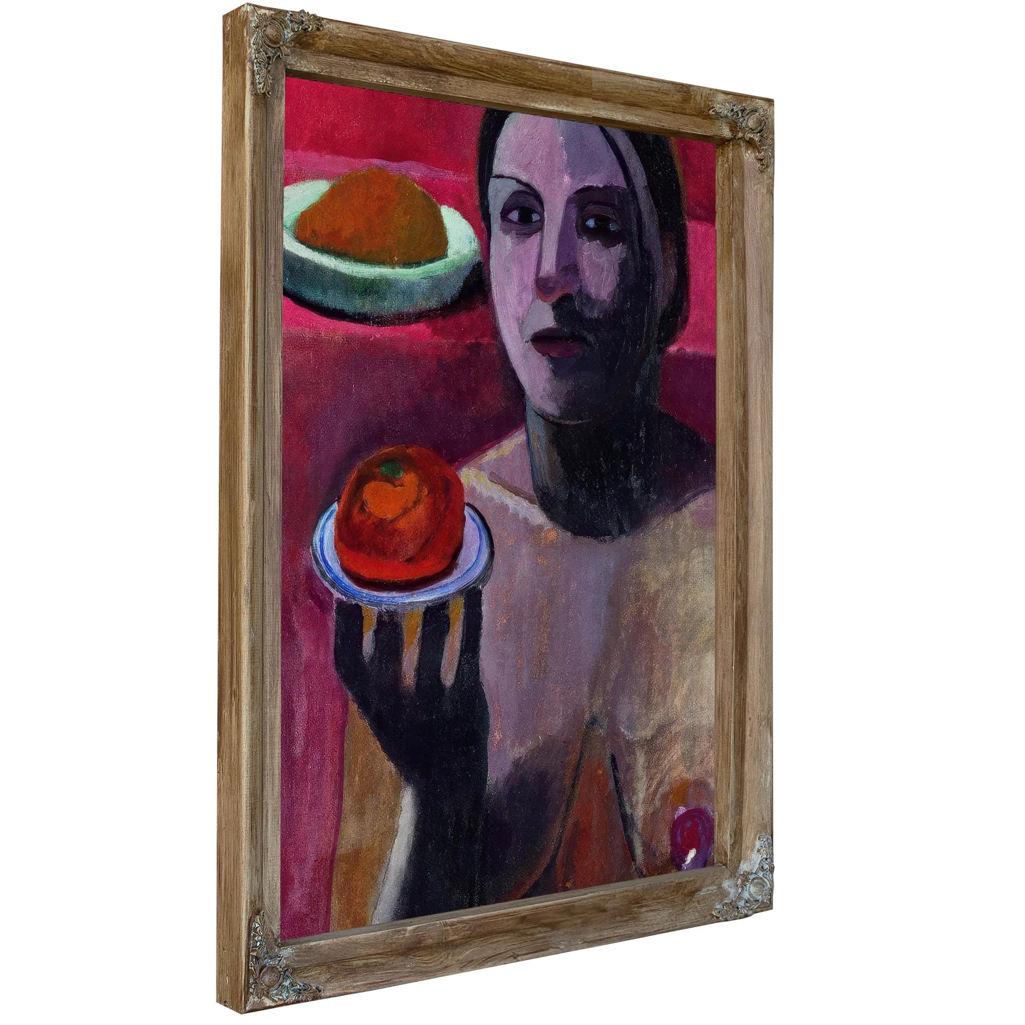 Italian Woman With A Plate In Her Raised Hand 1906 By Paula Modersohn Becker Fine Art Print