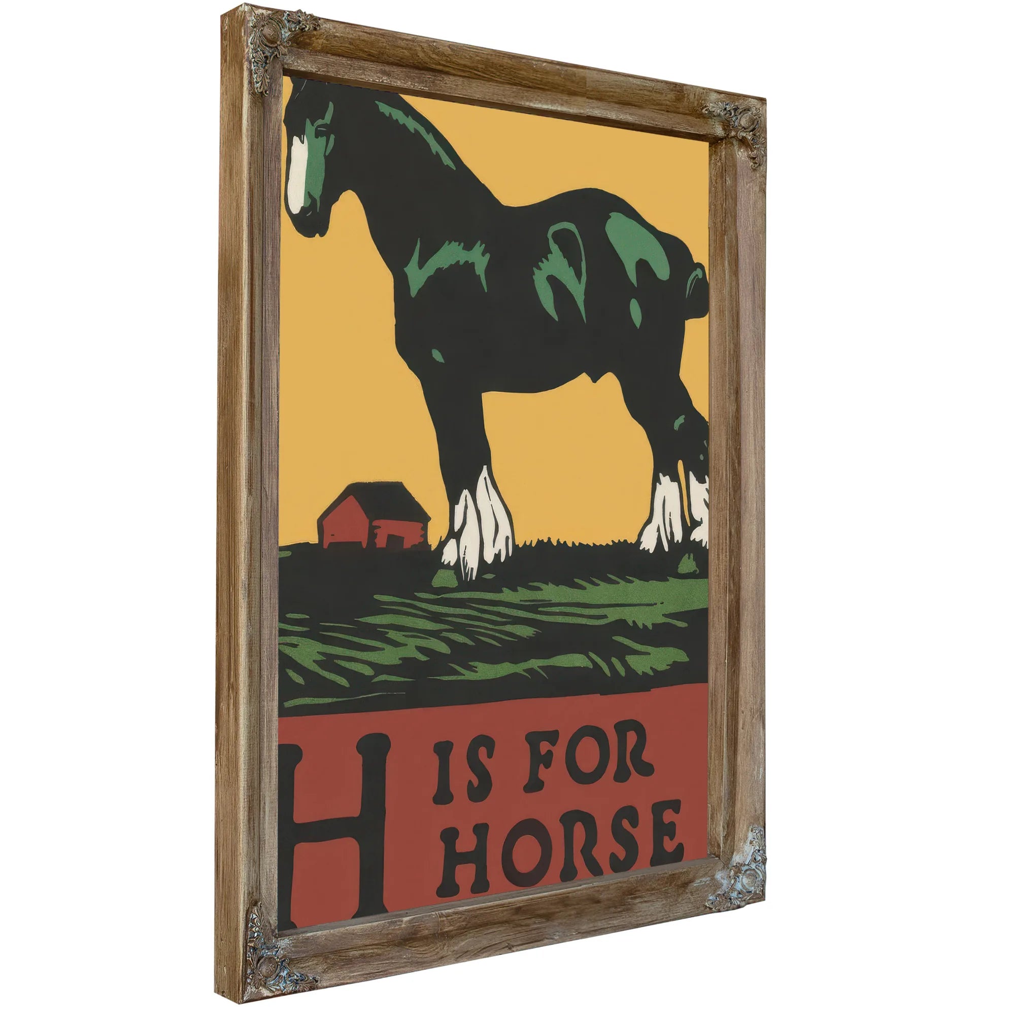 Alphabet H Is For Horse By C.B. Falls Fine Art Print