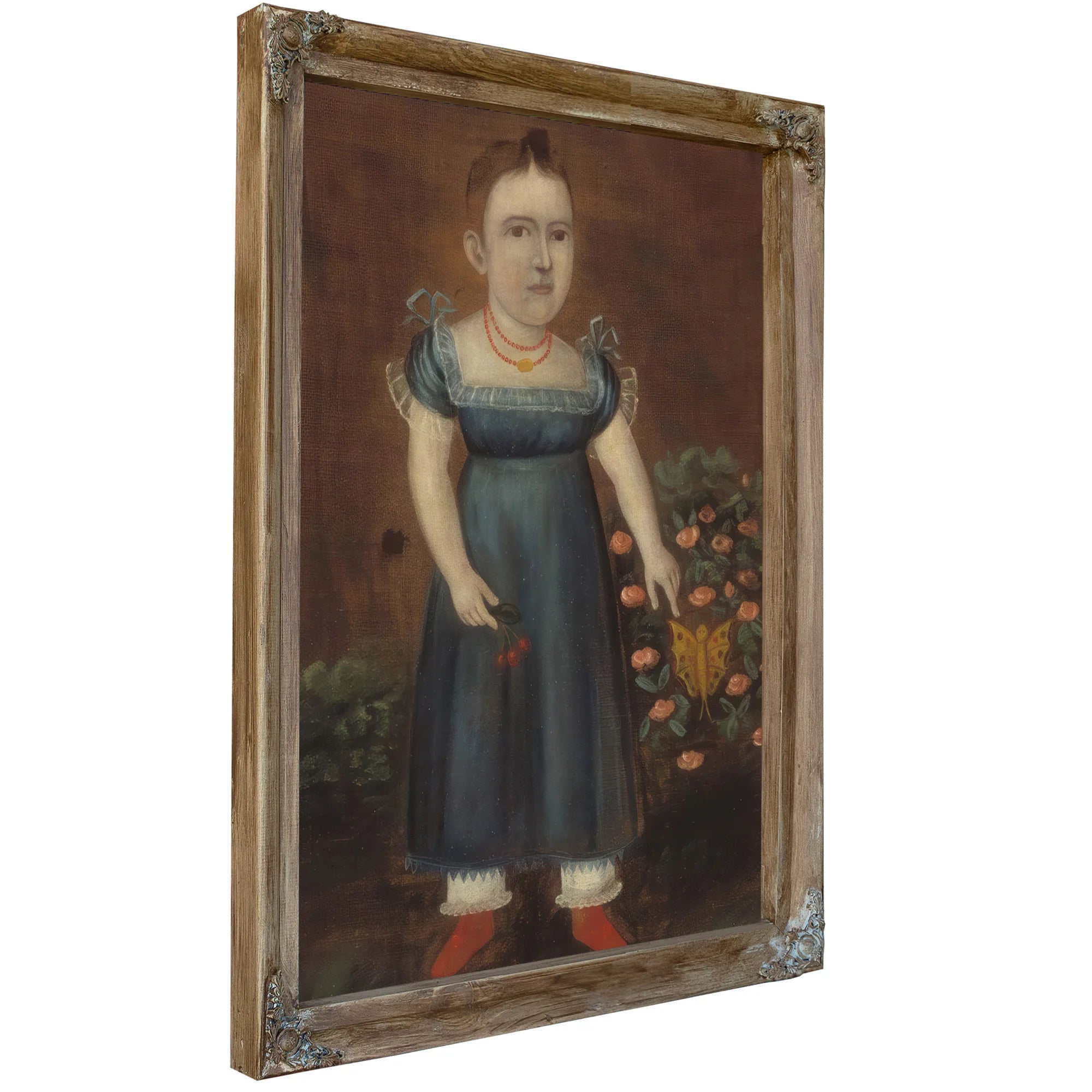 Portrait Of Adelia Ellender 1805 By Joshua Johnson Fine Art Print