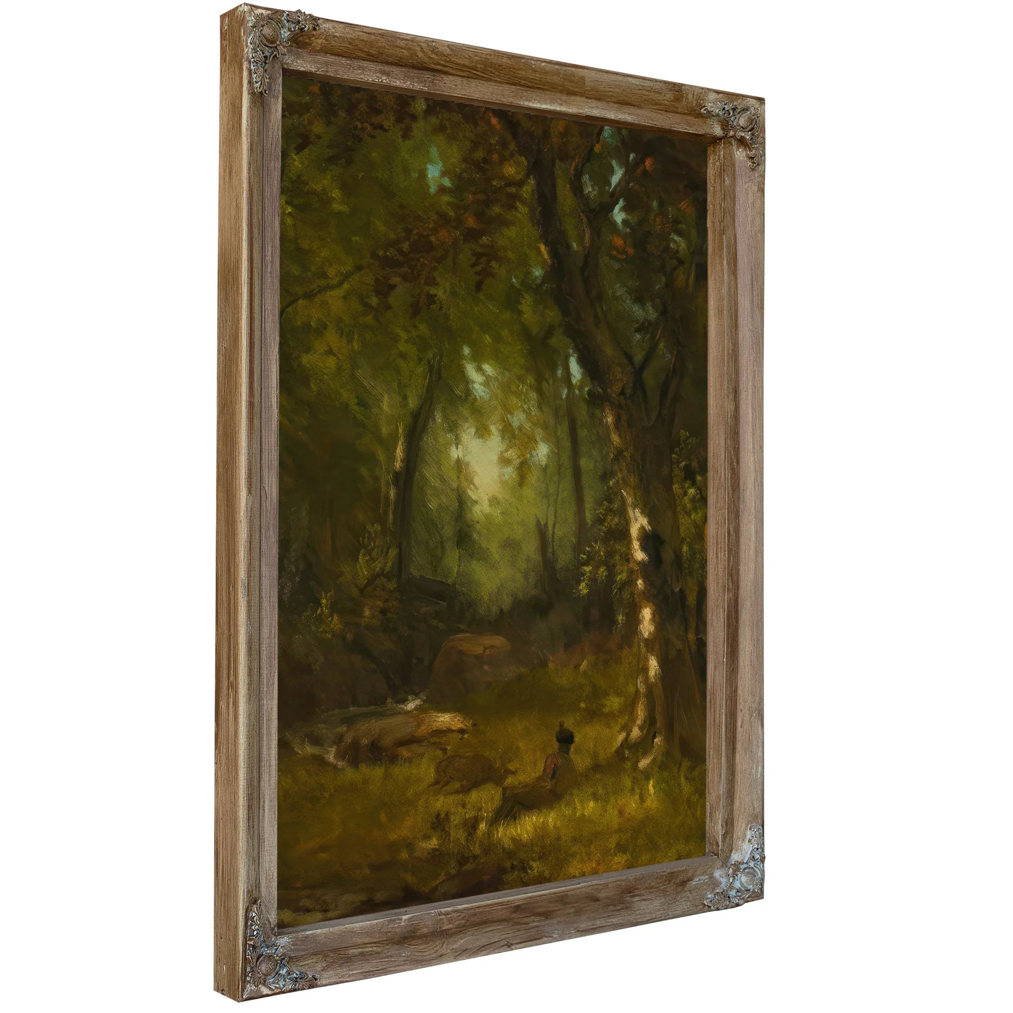 Landscape With Huntsman By George Inness Fine Art Print