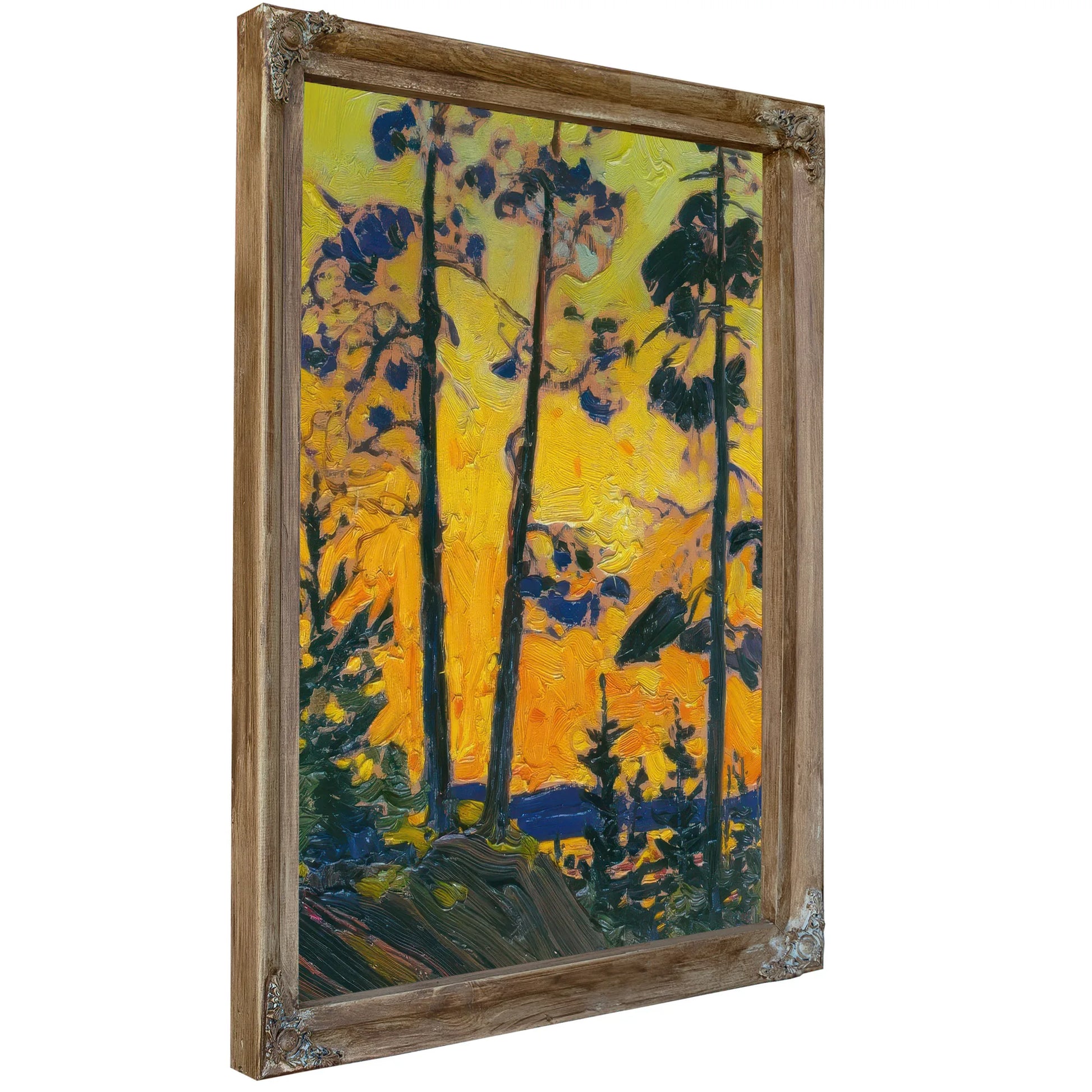 Pine Trees At Sunset By Tom Thomson Fine Art Print