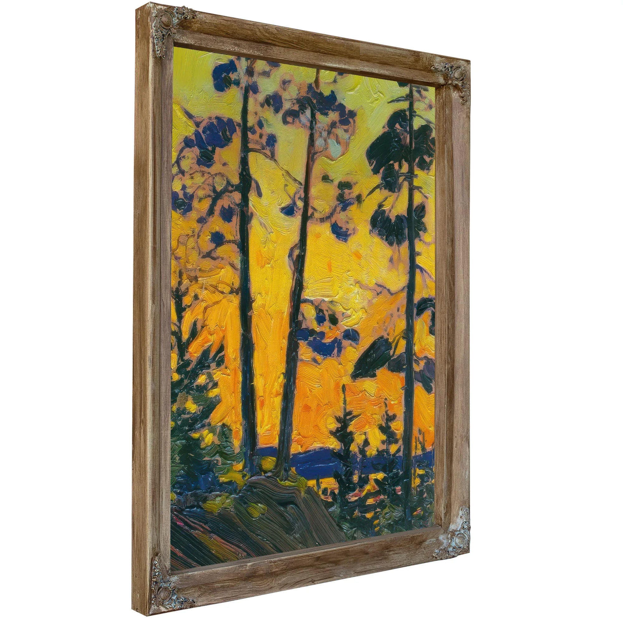 Pine Trees At Sunset By Tom Thomson Fine Art Print