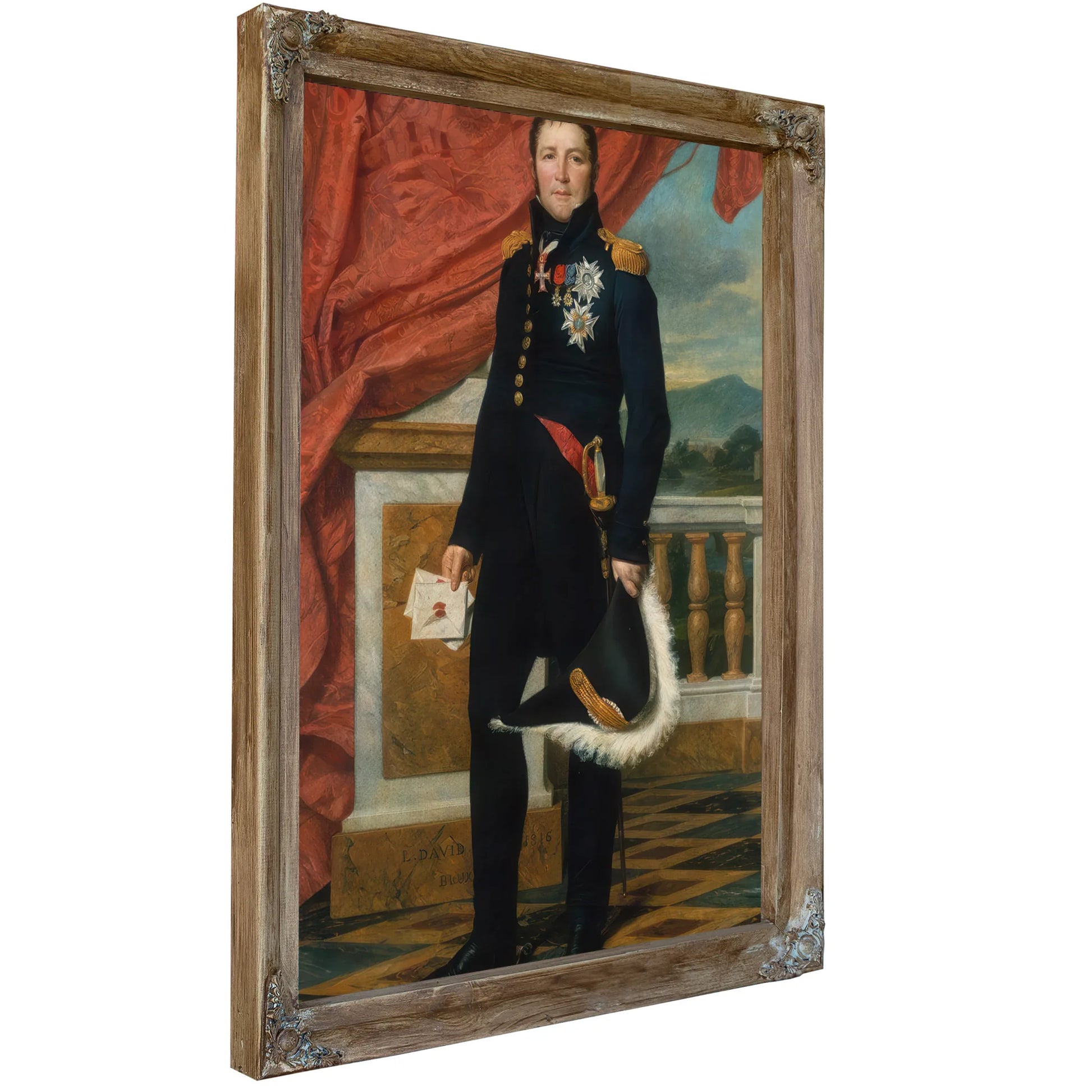 Portrait Of General Etienne Maurice Gerard By Jacques Louis David Fine Art Print