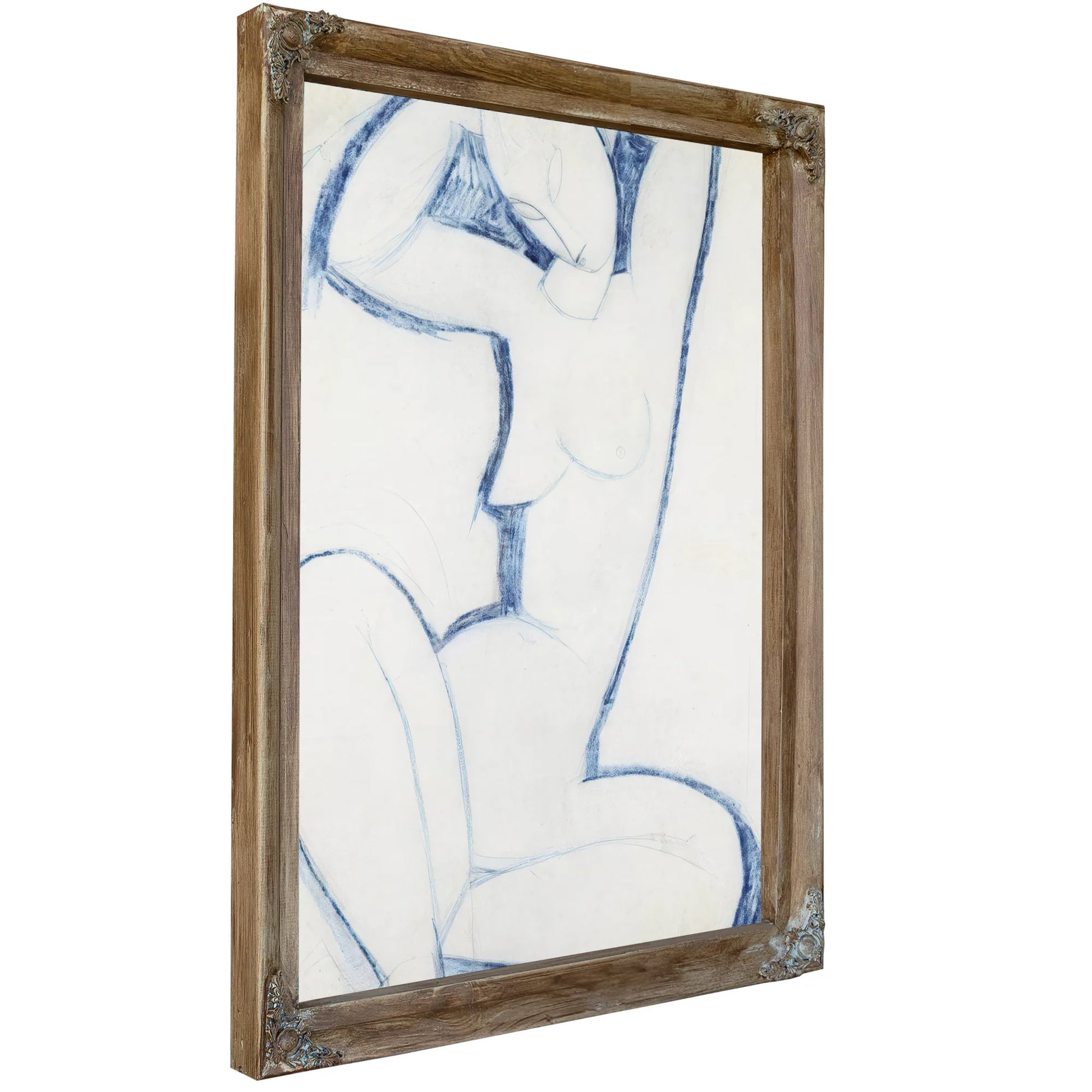 Blue Caryatid Ii By Amedeo Modigliani Fine Art Print
