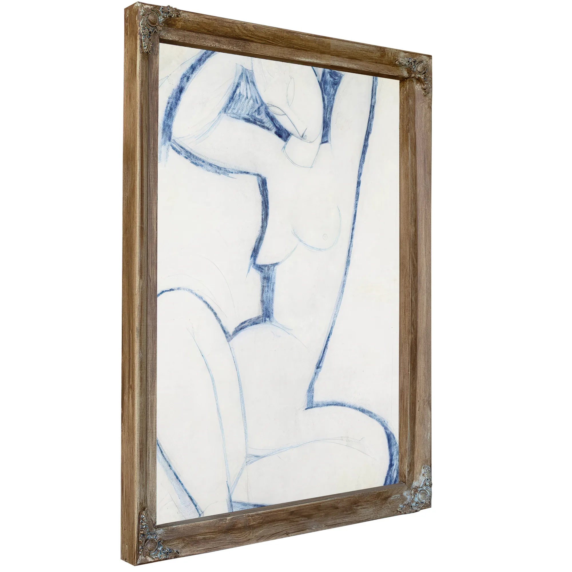Blue Caryatid Ii By Amedeo Modigliani Fine Art Print