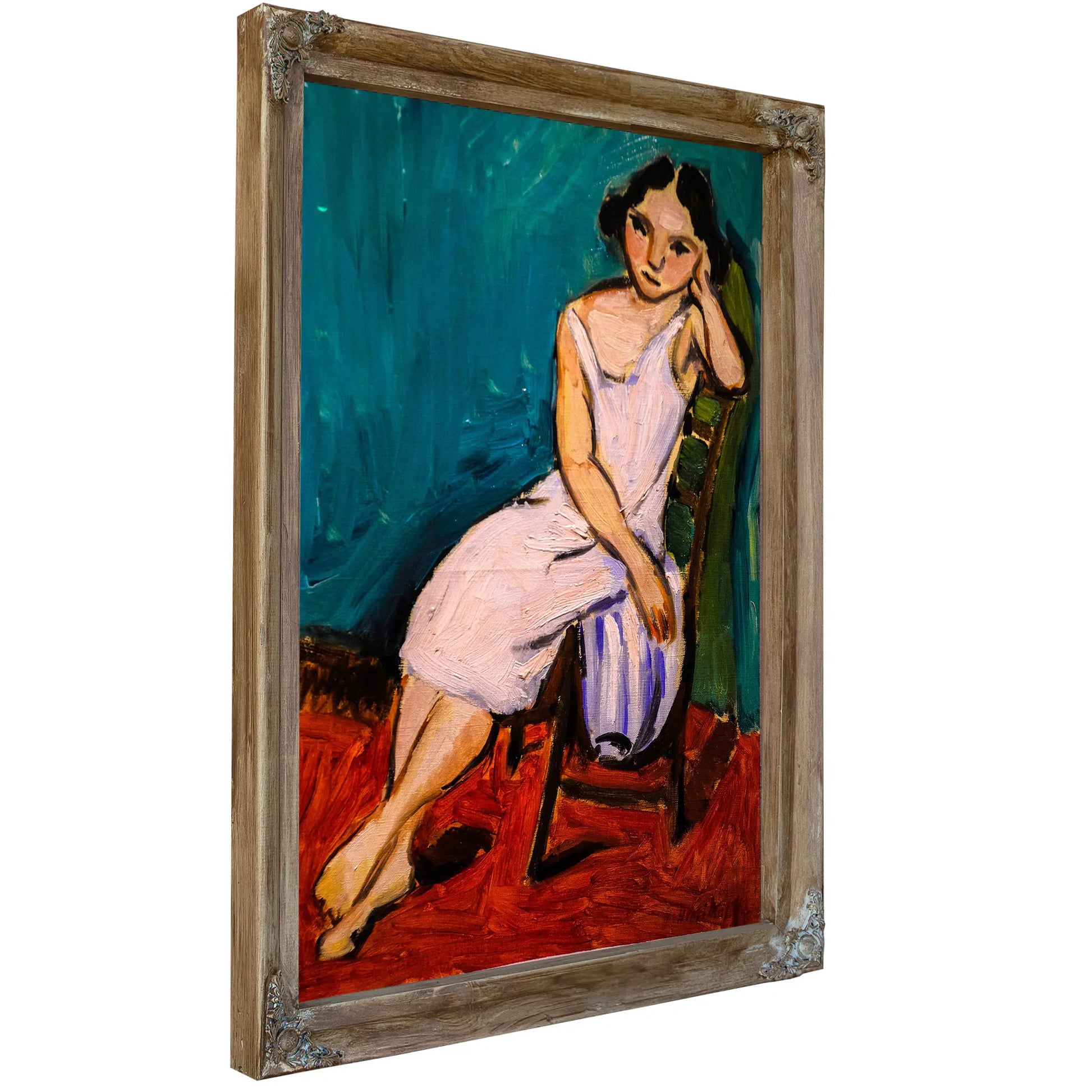 Woman In A Purple Dress by Henri Matisse