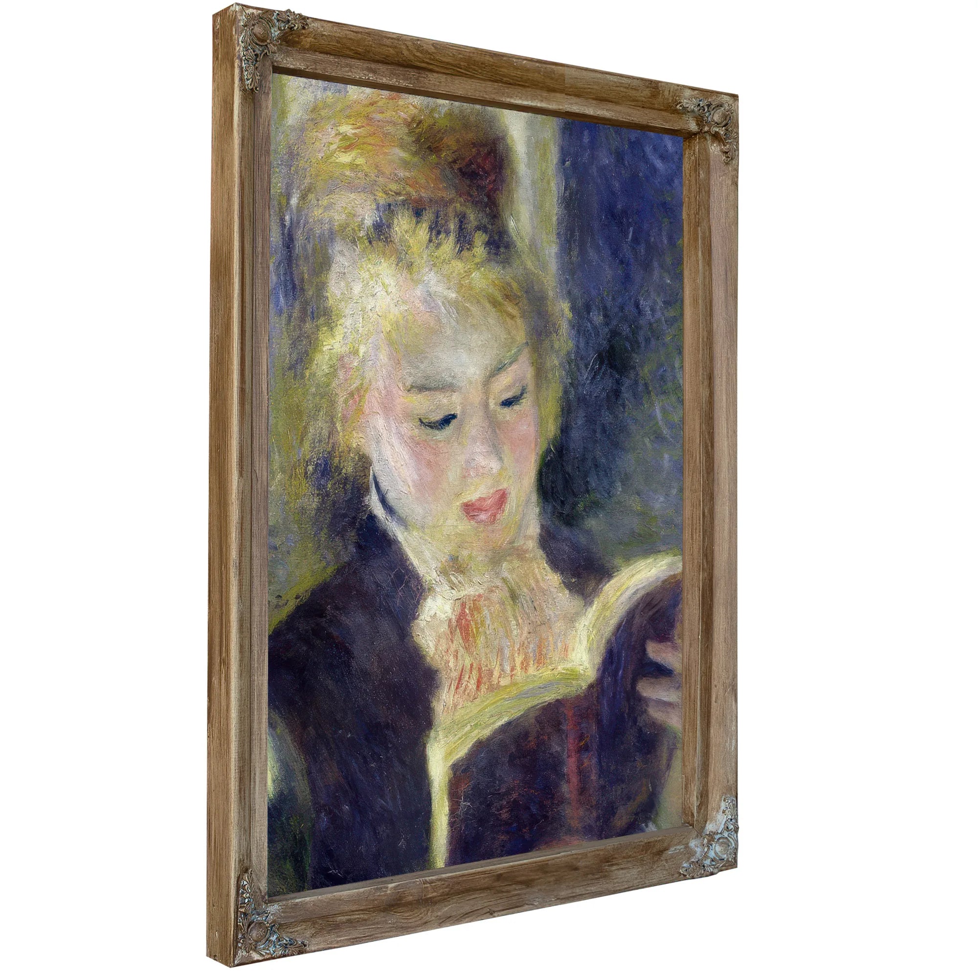 Girl Reading By Pierre Auguste Renoir Fine Art Print