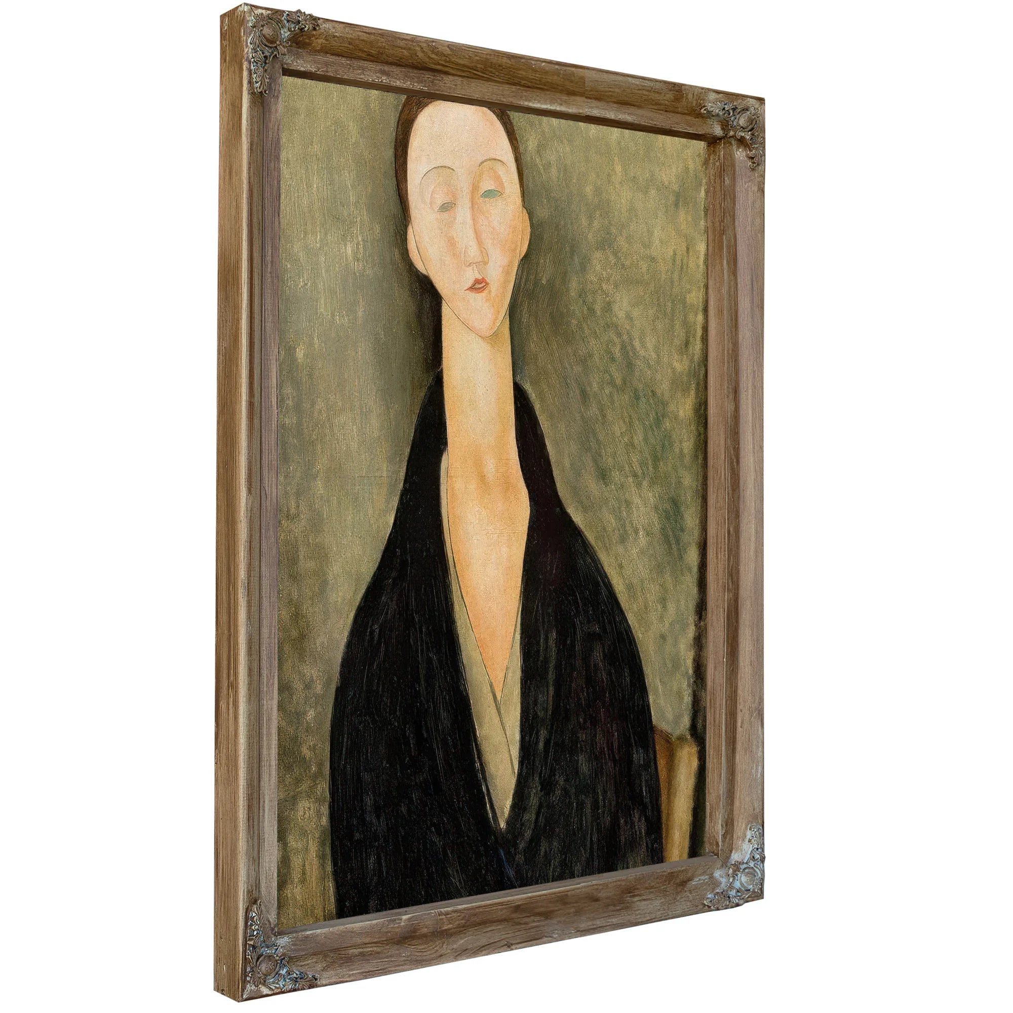 Portrait Of Lunia Czechowskab By Amedeo Modigliani Fine Art Print