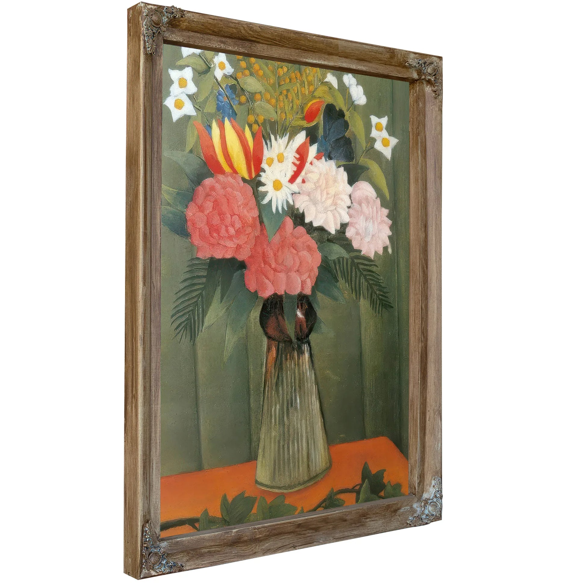 Flower In A Vase 1909 Bouquet De Fleurs By Henri Rousseau Fine Art Print