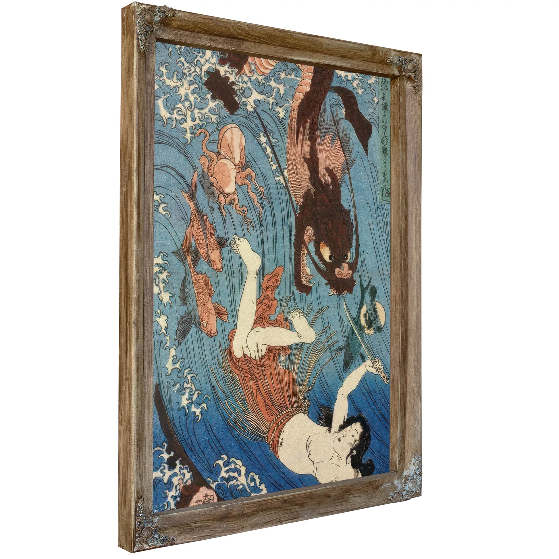 Tamatori Escaping From The Dragon King 1853 By Utagawa Kuniyoshi Fine Art Print