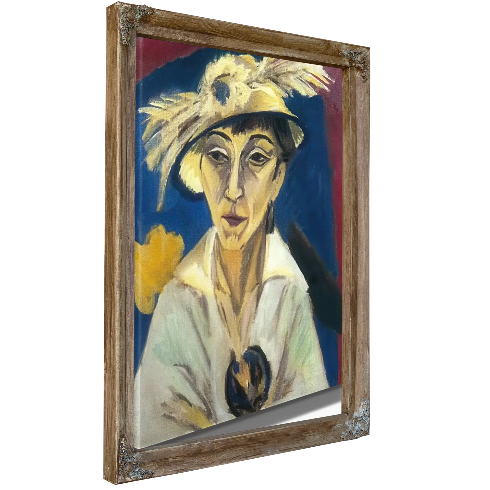 Portrait Of Erna Schilling (Lady With Hat Sick Woman) By Ernst Ludwig Kirchner Fine Art Print