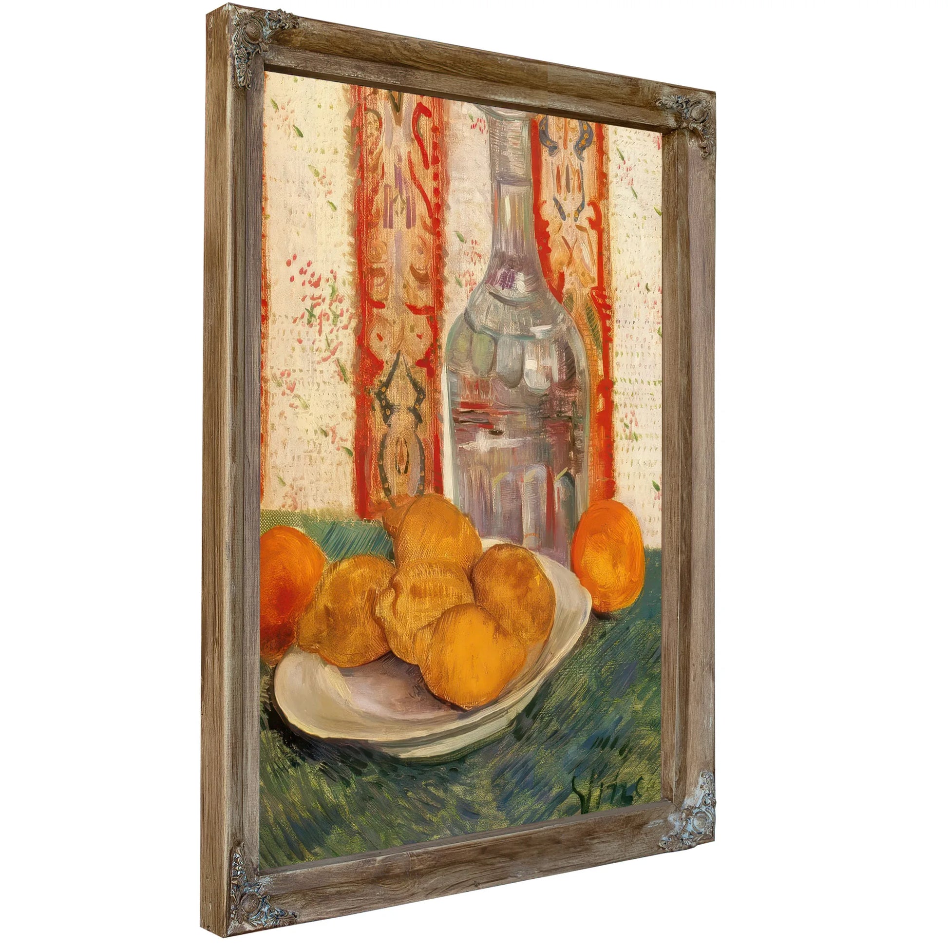 Still Life With Carafe And Lemons By Vincent Van Gogh Fine Art Print