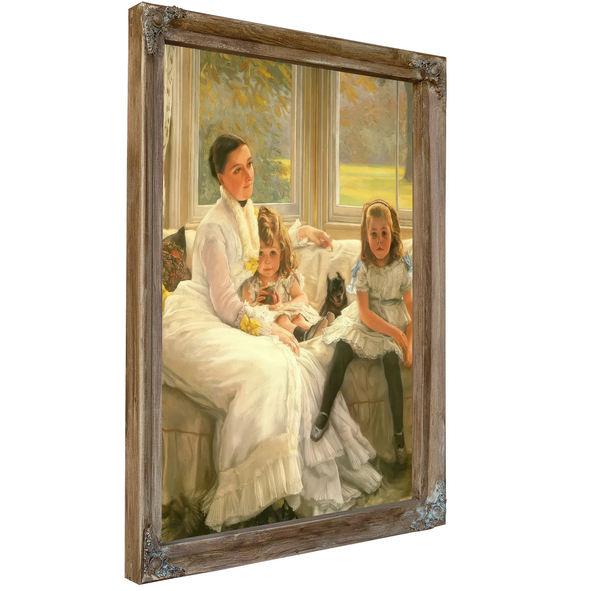 The Chapple Gill Family Of Lower Lea, Woolton By James Tissot Fine Art Print