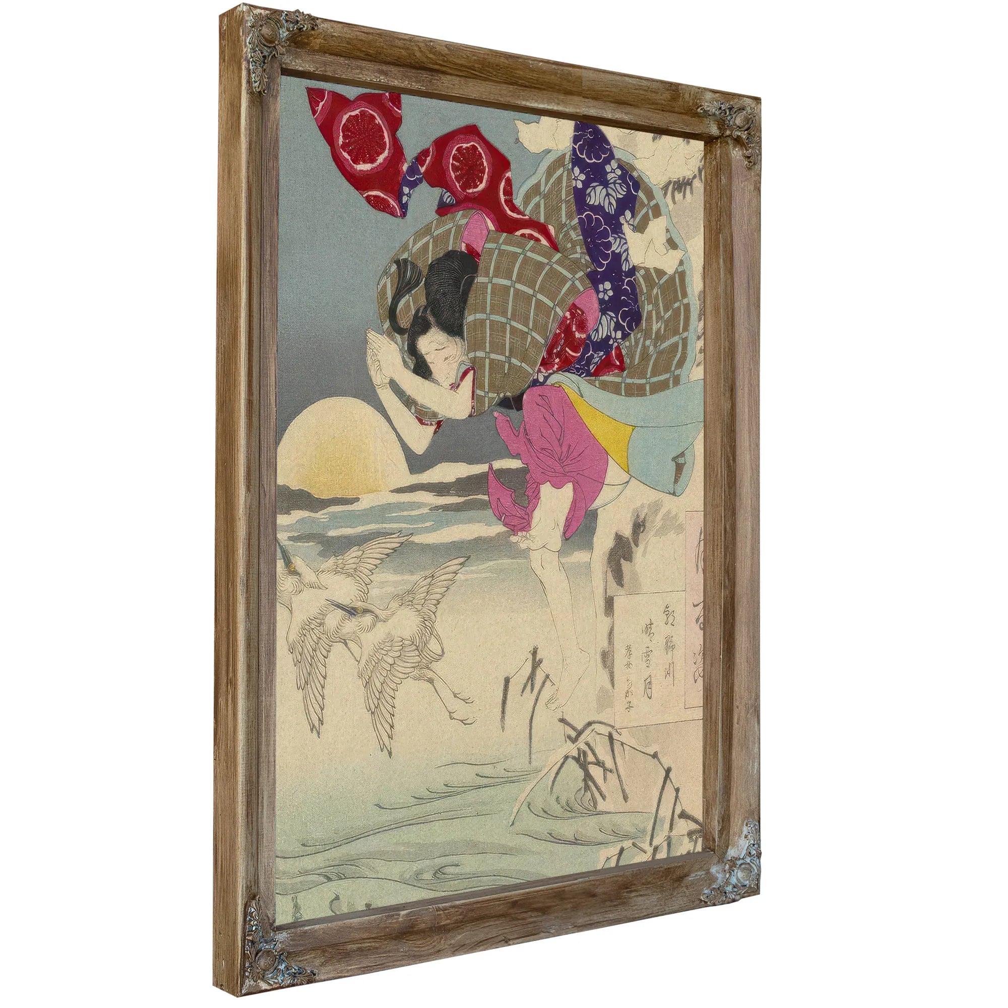 100 Aspects No 10 Moon Of Pure Snow At Asano River 1885 By Tsukioka Yoshitoshi Fine Art Print