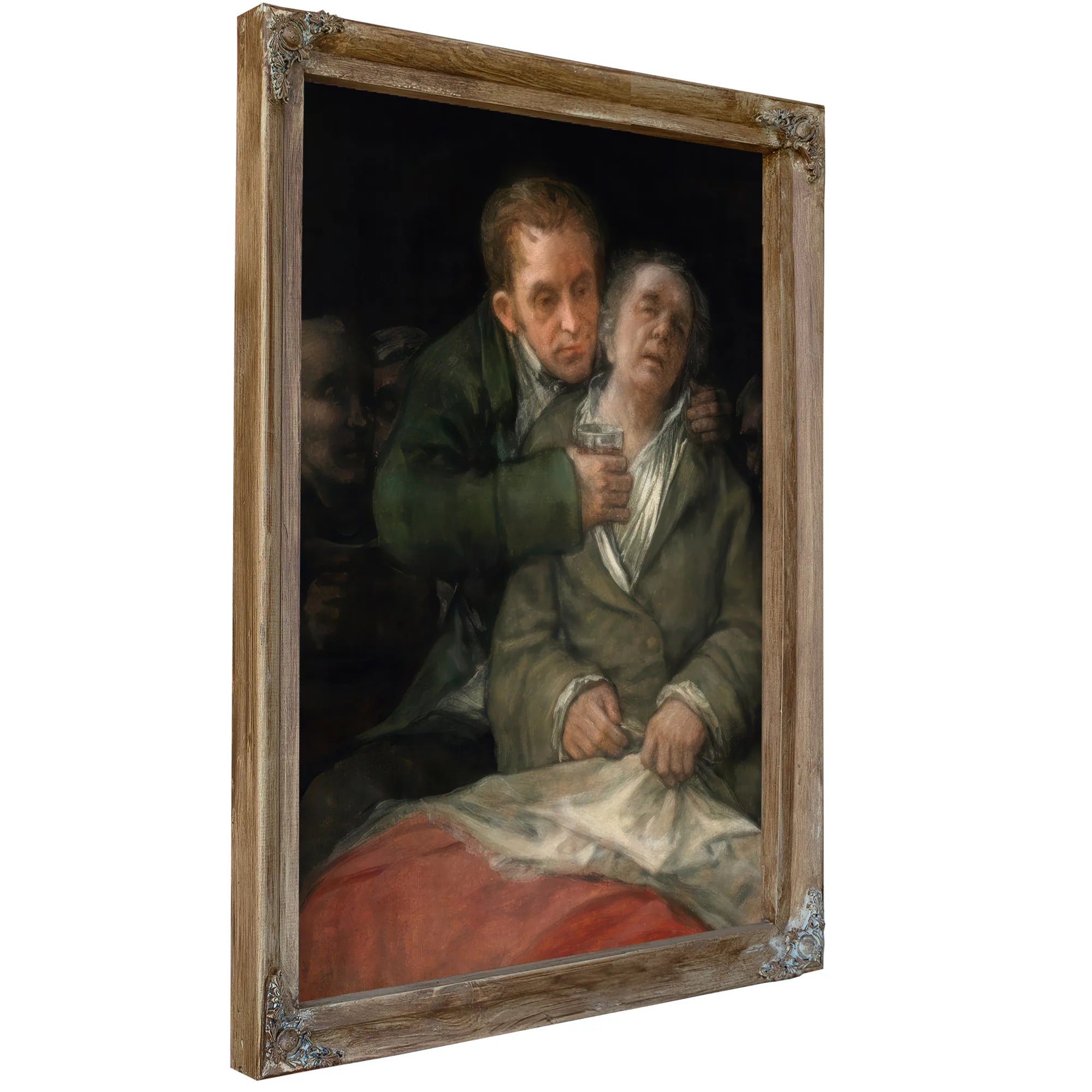 Francisco De Goya Self Portrait With Dr Arrieta 1820 By Francisco De Goya Fine Art Print