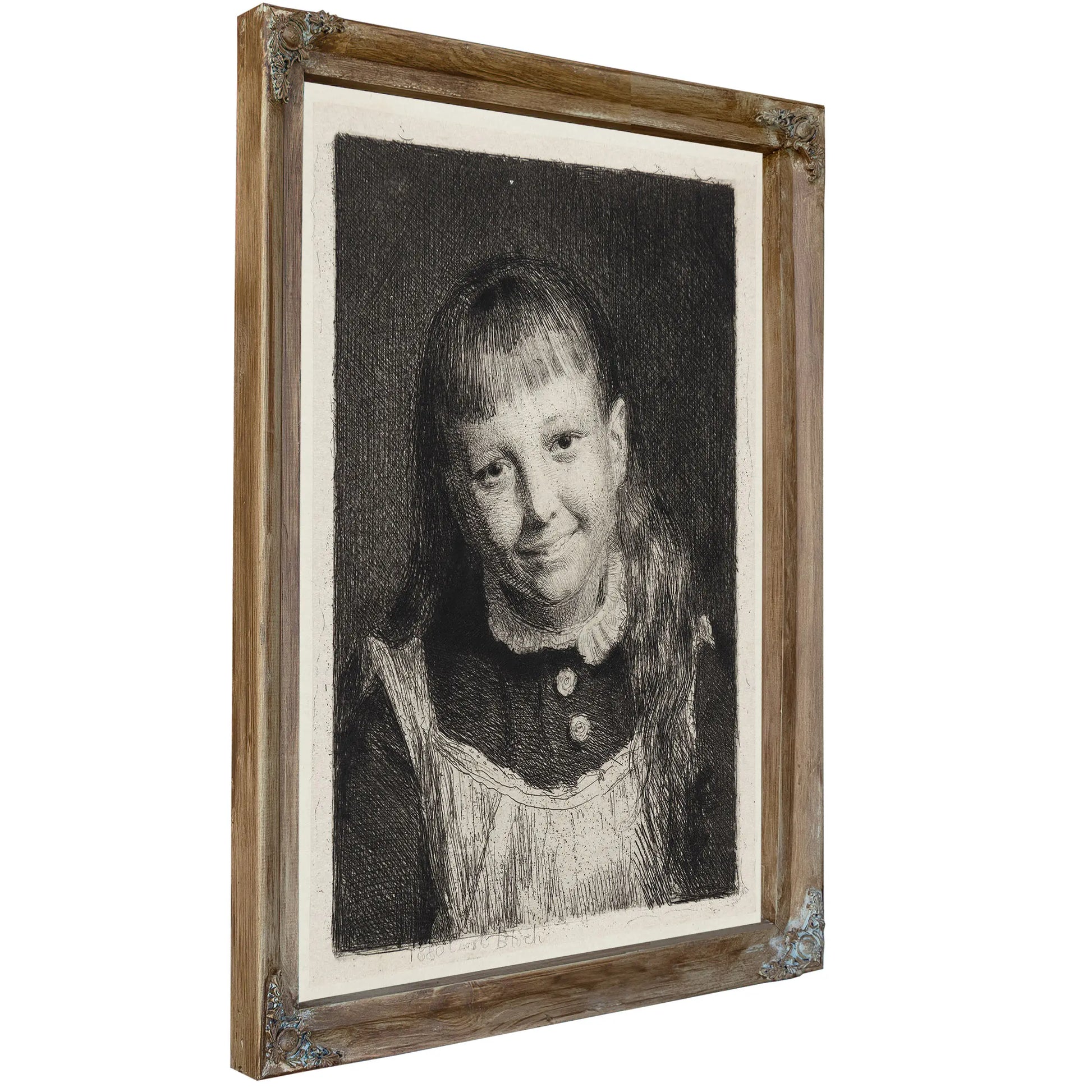 The Laughing Girl Portrait Of Ida Alma Bloch by Carl Bloch