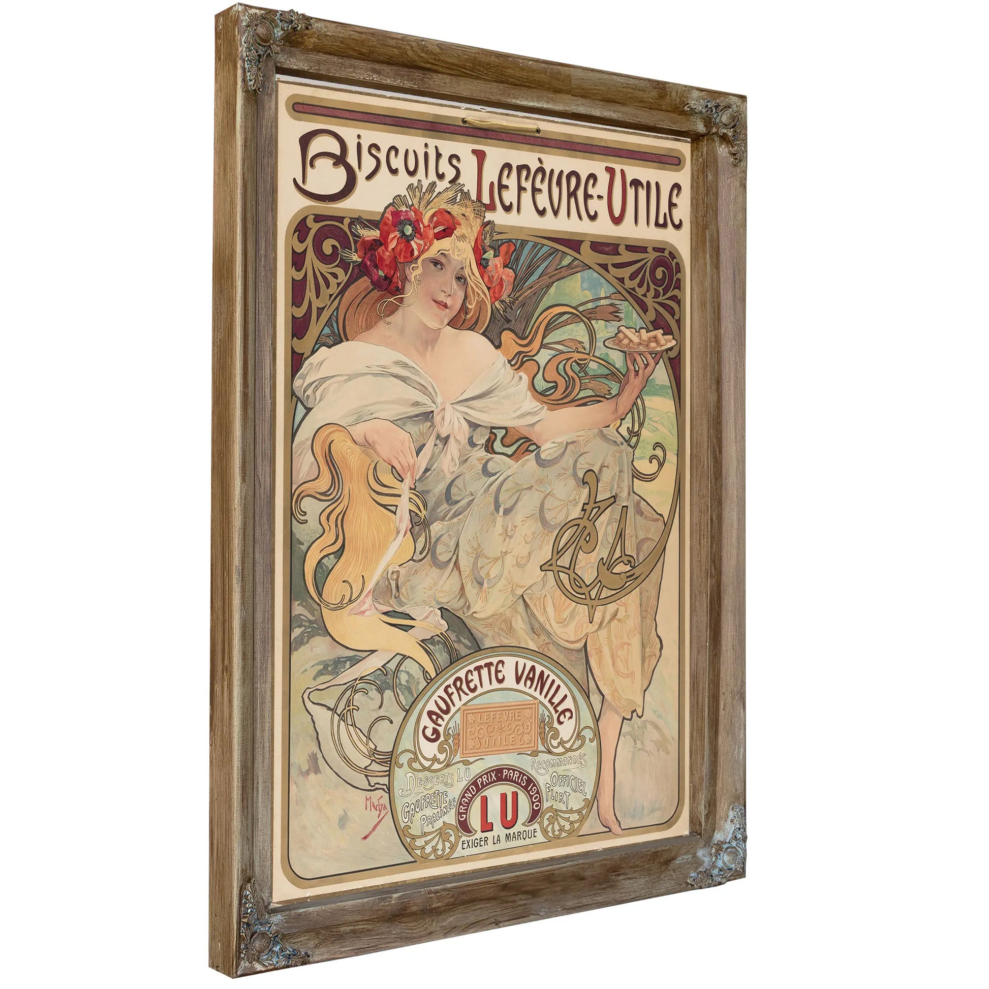 Affiche Gaufrettes Vanille Alfons Mucha by Alphonse Mucha