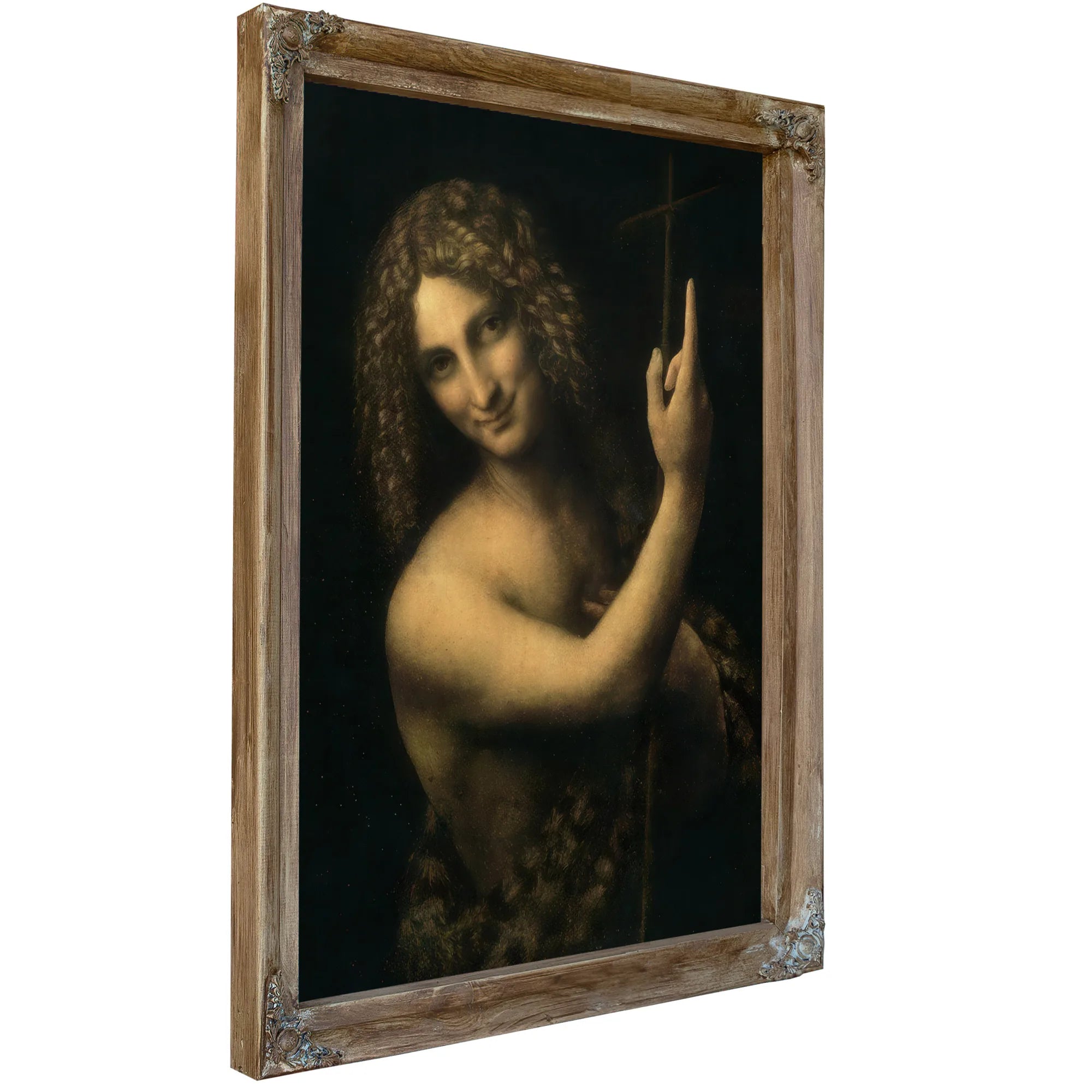 St. John The Baptist By Leonardo Da Vinci Fine Art Print
