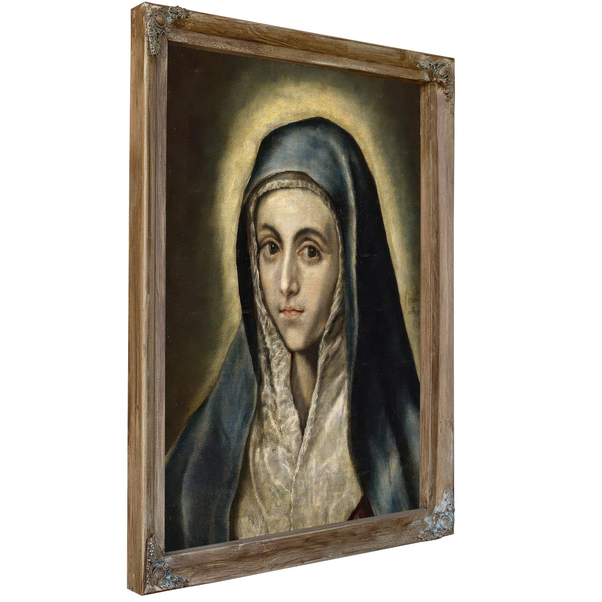 The Virgin Mary 1597 52X41Cm Museo Del Prado P00829 By El Greco Fine Art Print