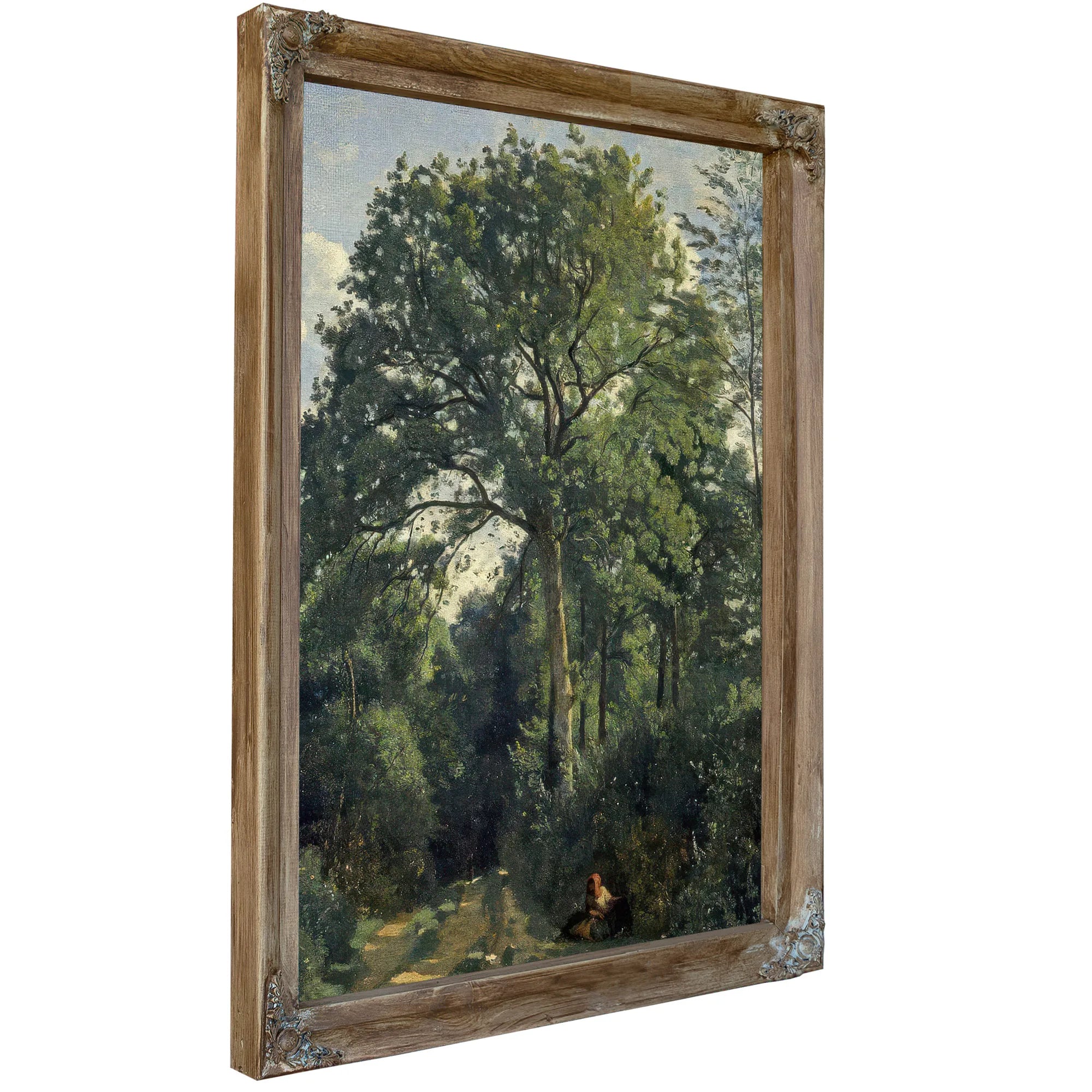 Ville D'avray Entrance To The Wood By Jean Baptiste Camille Corot Fine Art Print